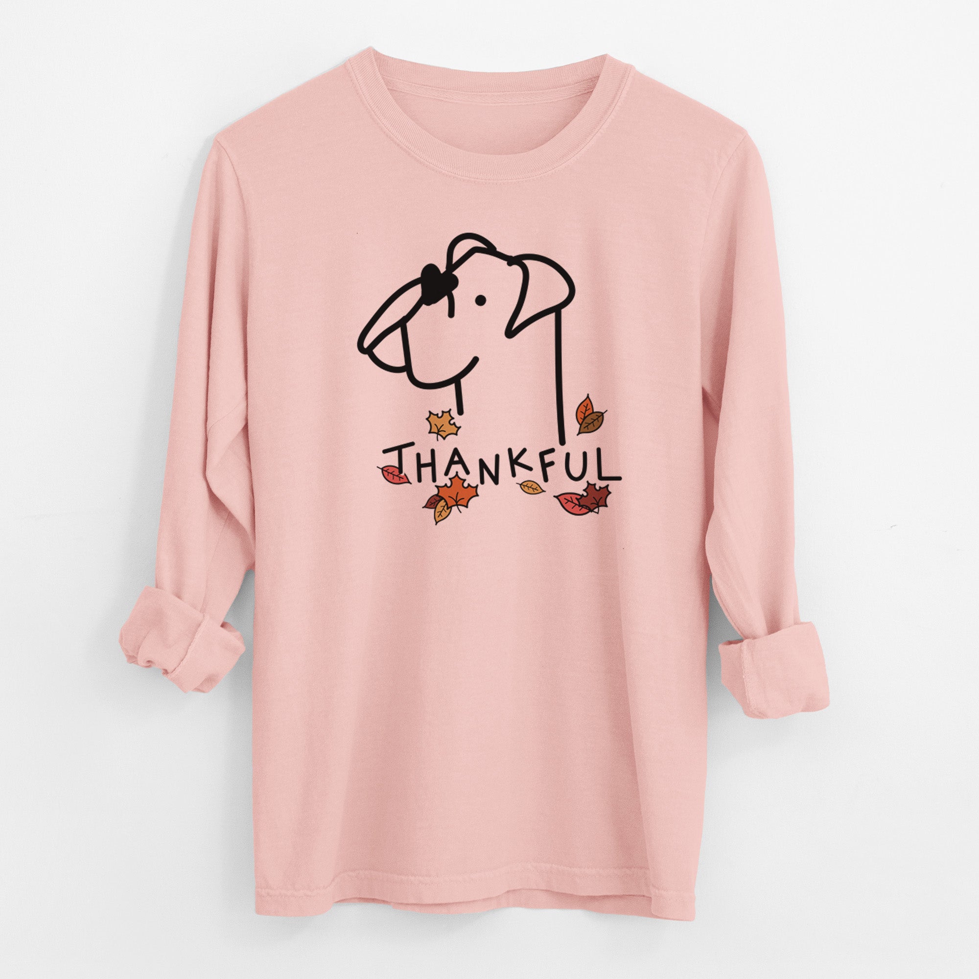 Thankful Boxer - Men's Heavyweight 100% Cotton Long Sleeve