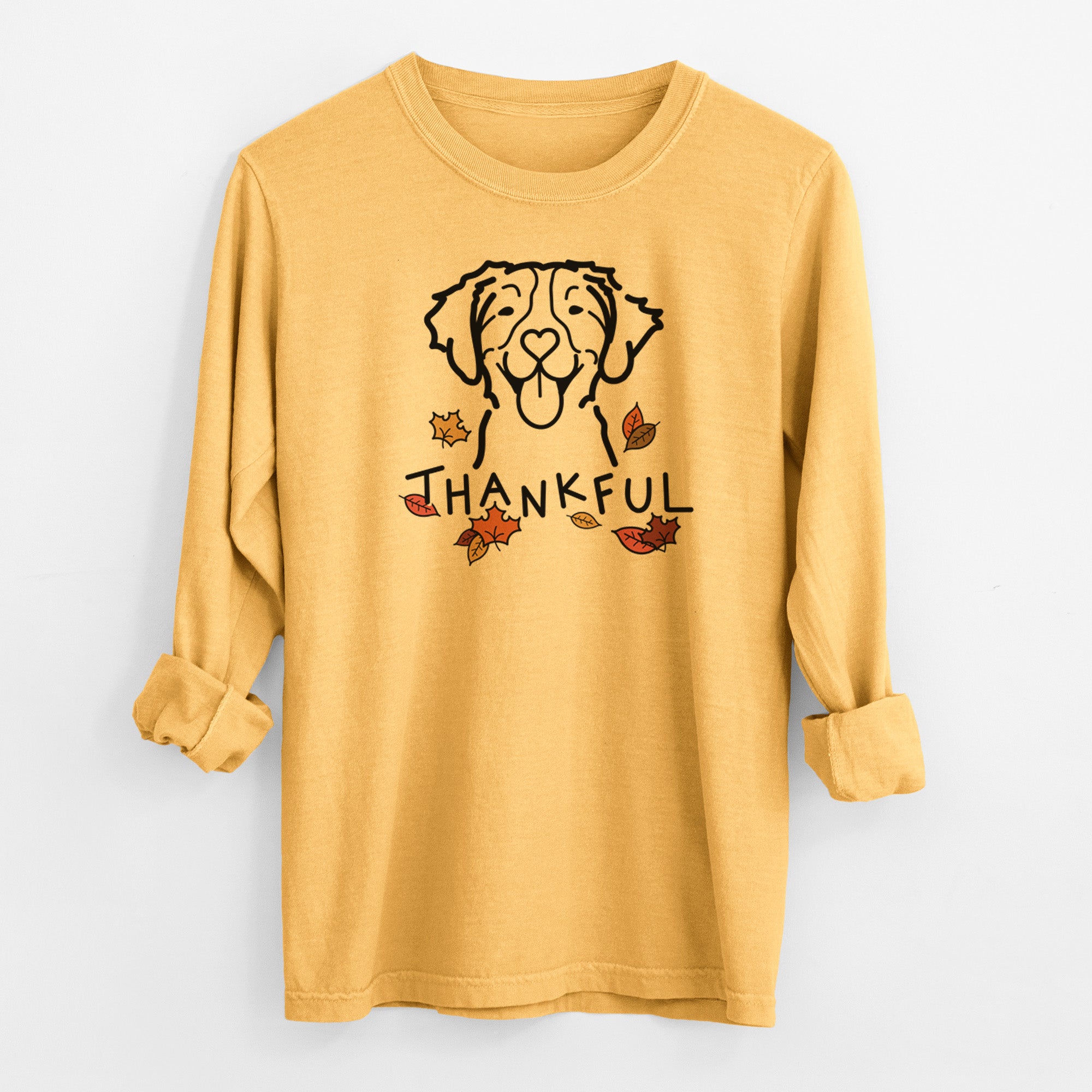 Thankful Brittany - Men's Heavyweight 100% Cotton Long Sleeve