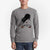 Thankful Black Cat - Bug - Men's Heavyweight 100% Cotton Long Sleeve