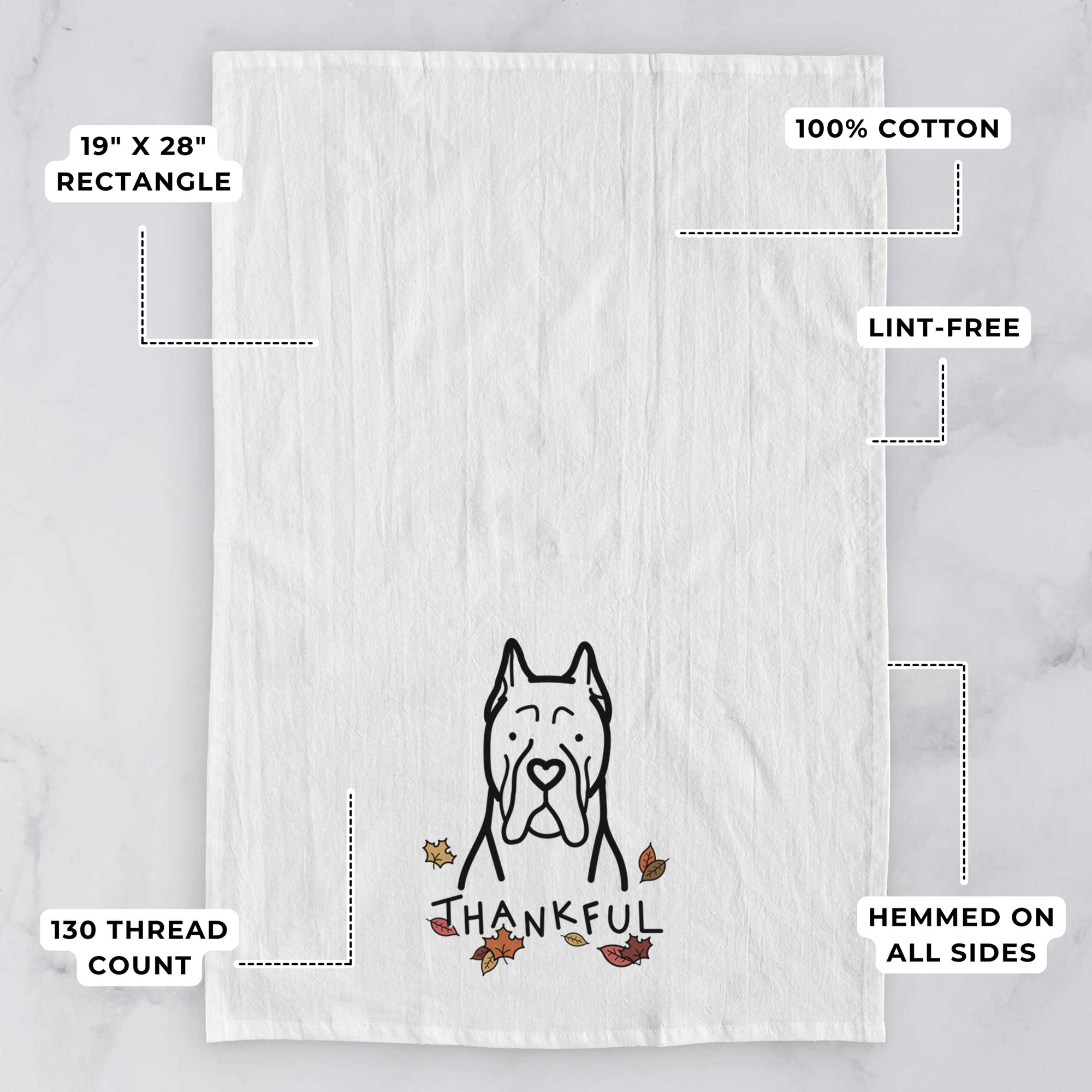 Thankful CaneCorso - Tea Towel