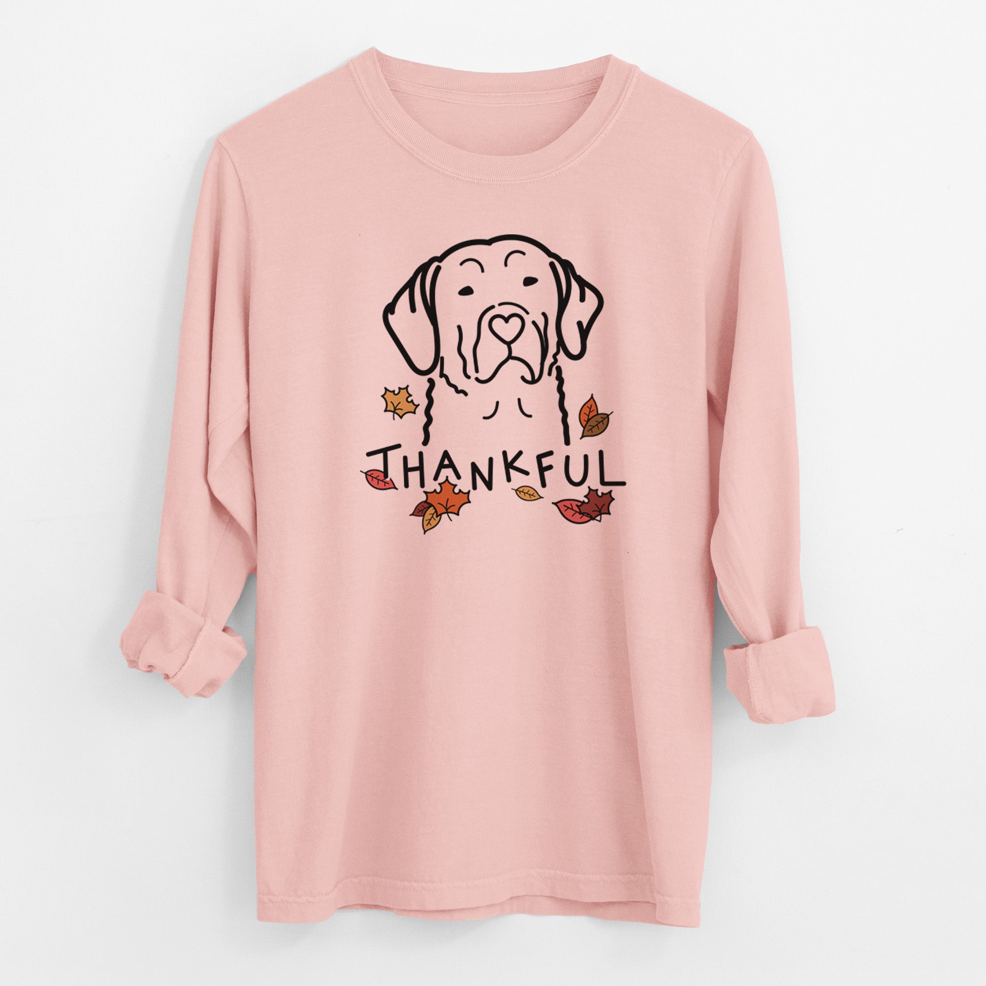 Thankful Chesapeake Bay Retriever - Men's Heavyweight 100% Cotton Long Sleeve