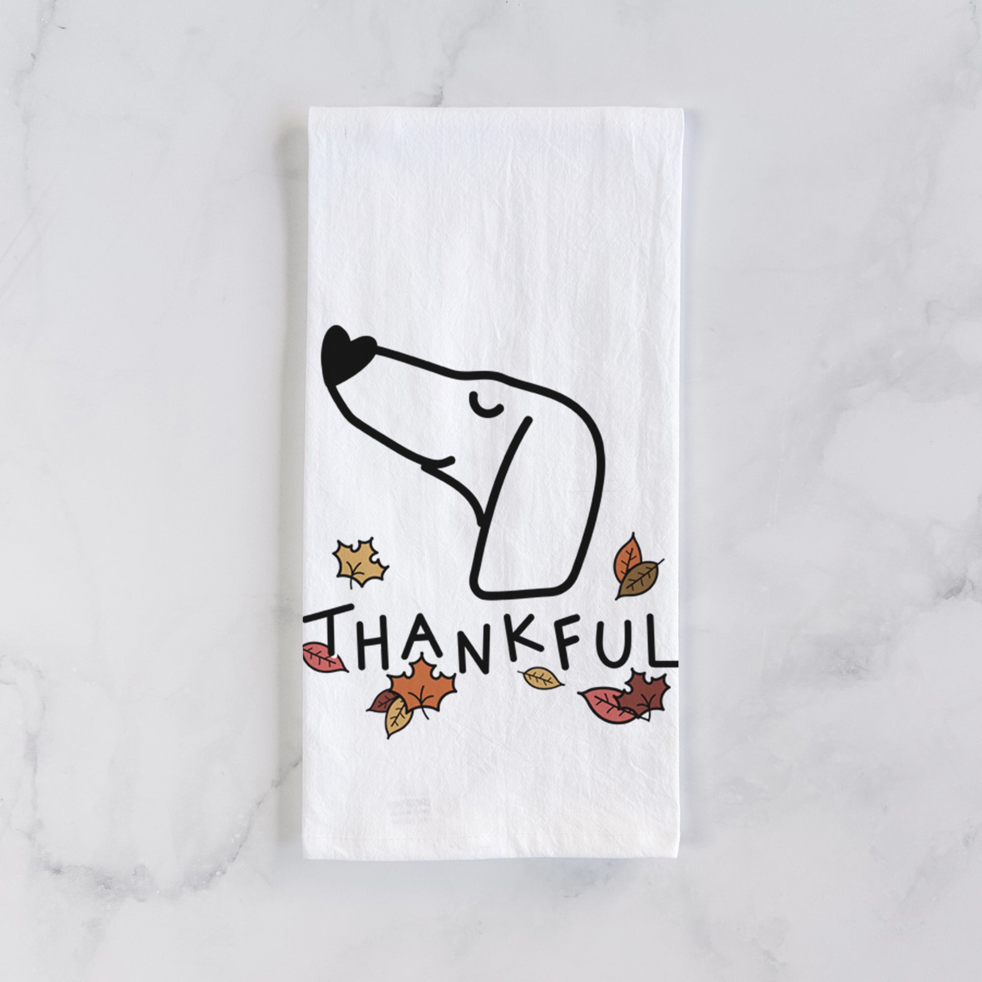 Thankful Dachshund - Tea Towel