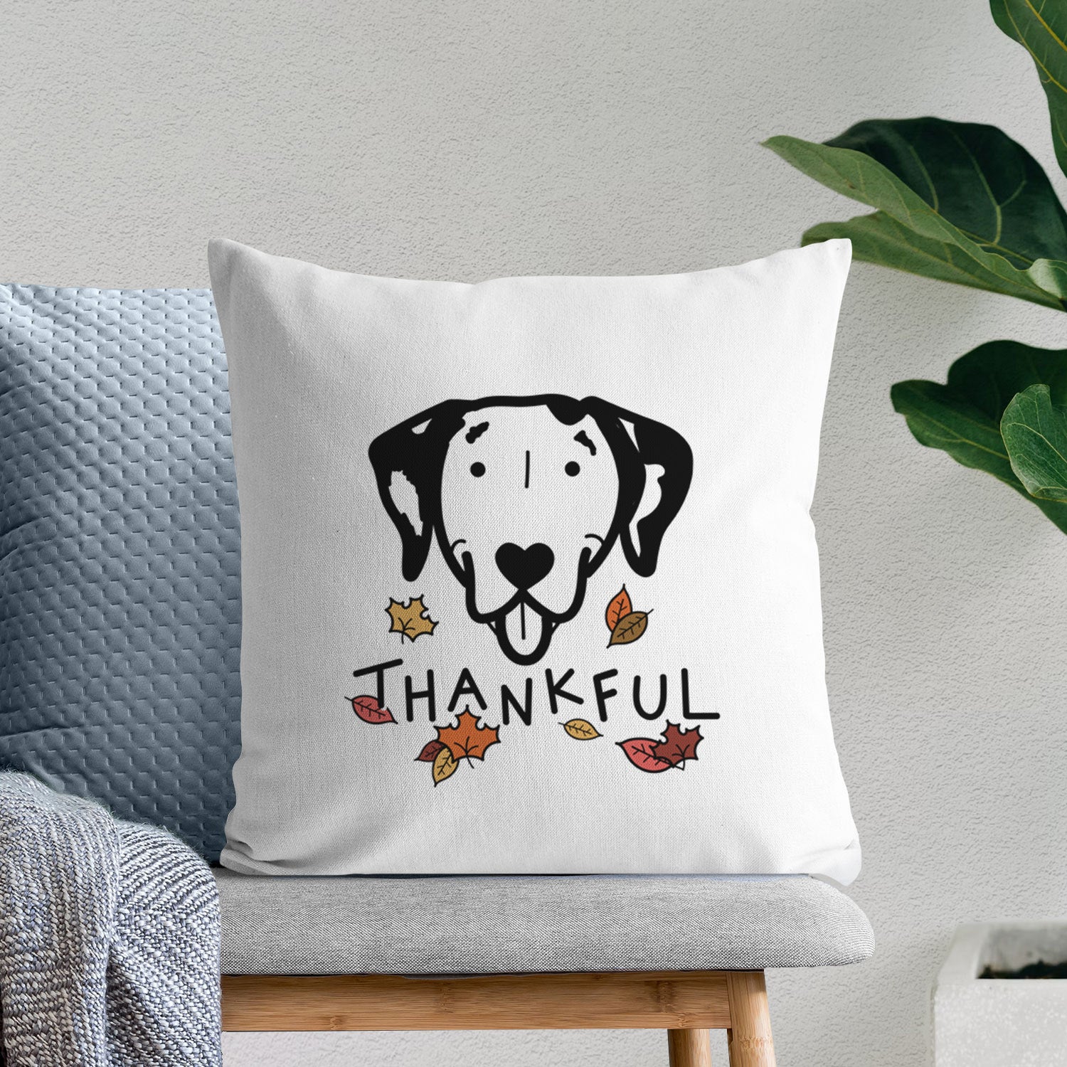 Love Always Dalmatian - Throw Pillow Cover
