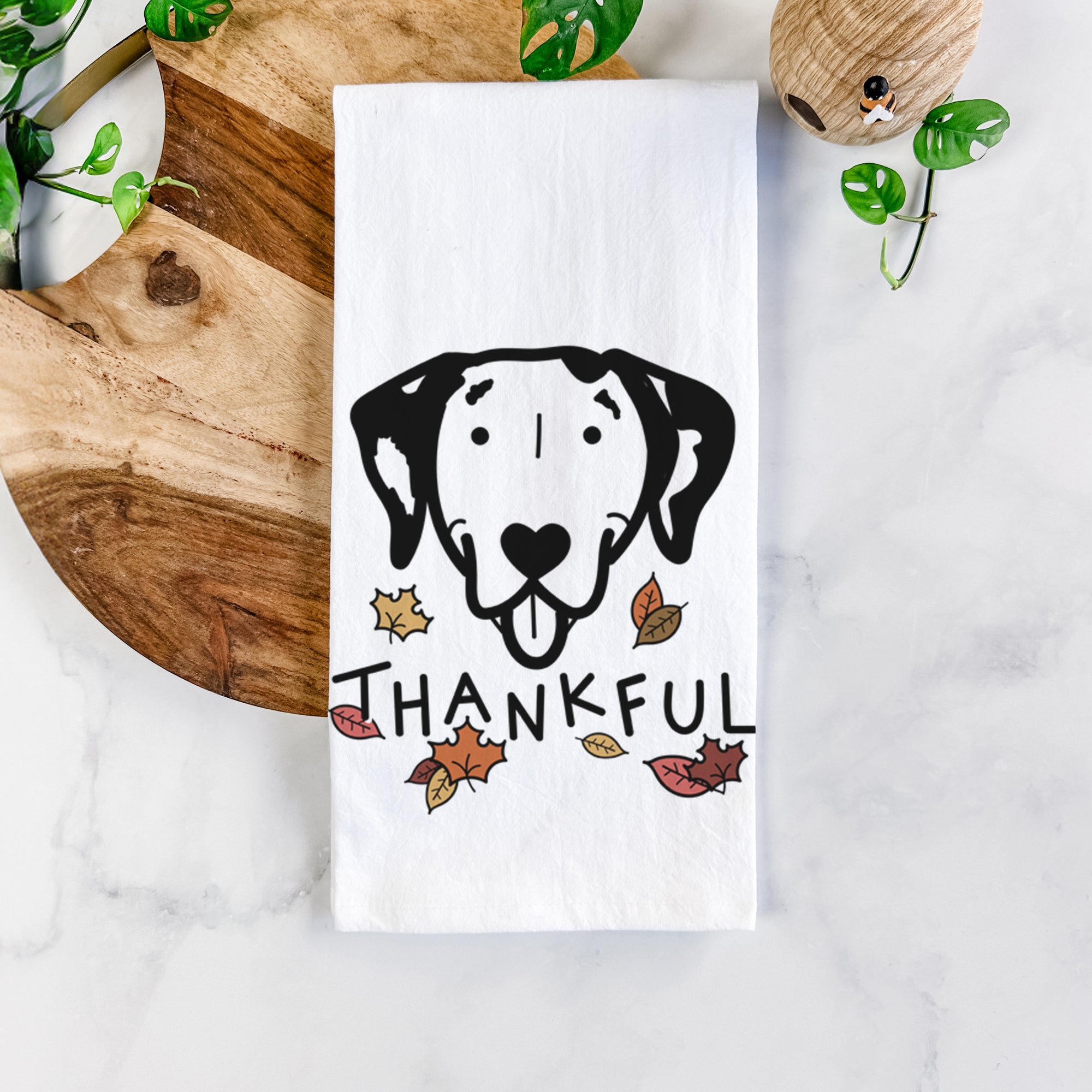 Thankful Dalmatian - Tea Towel