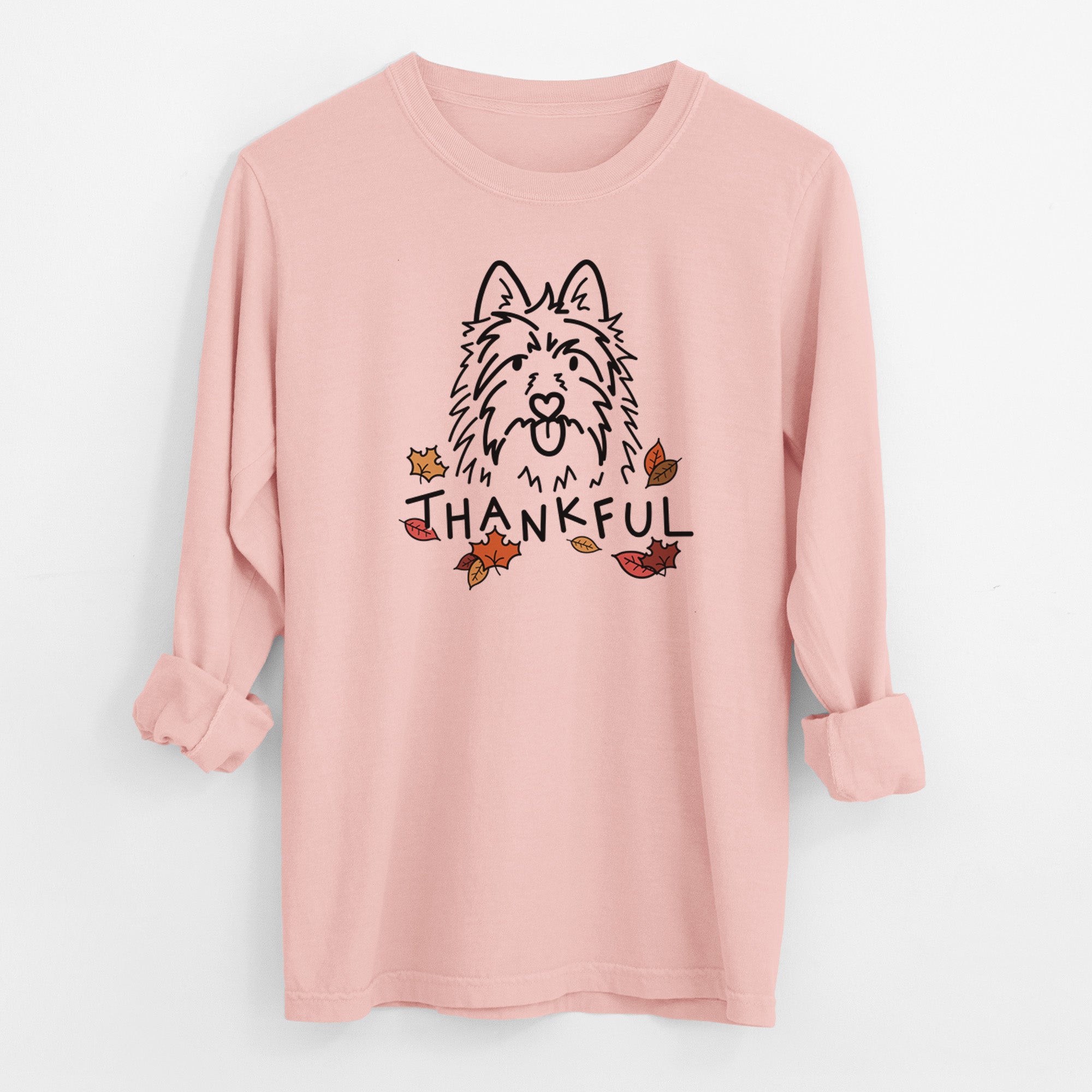 Thankful Australian Terrier - Digger - Men's Heavyweight 100% Cotton Long Sleeve