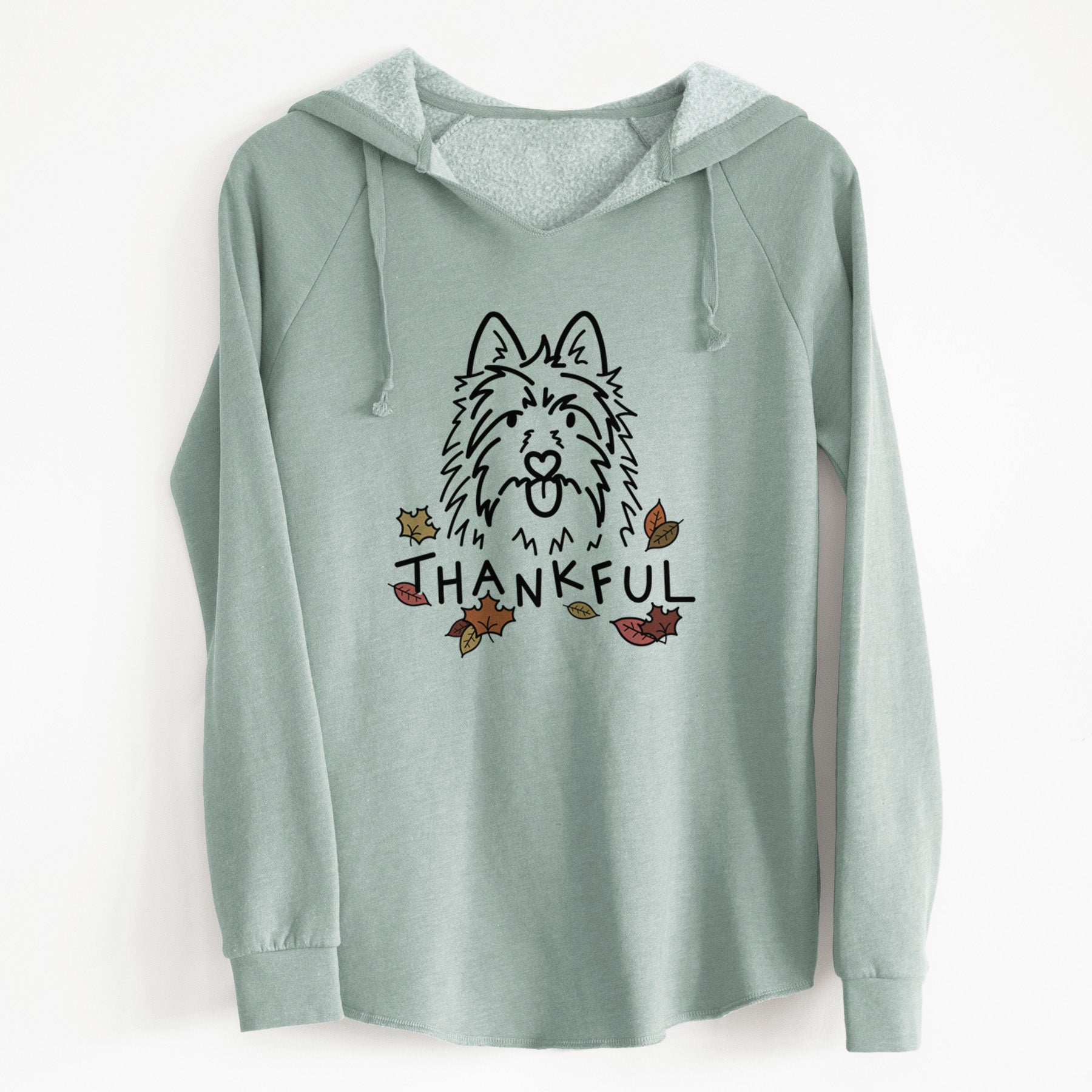 Thankful Australian Terrier - Digger - Cali Wave Hooded Sweatshirt