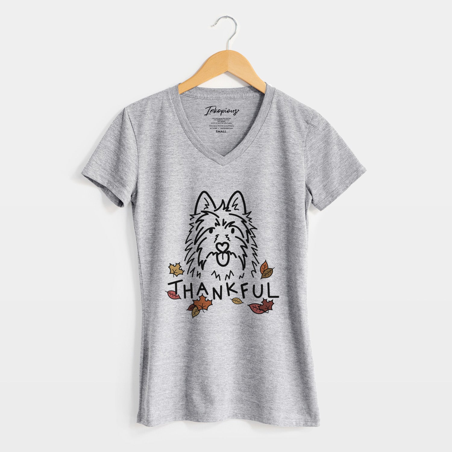 Thankful Australian Terrier - Digger - Women's Perfect V-neck Shirt