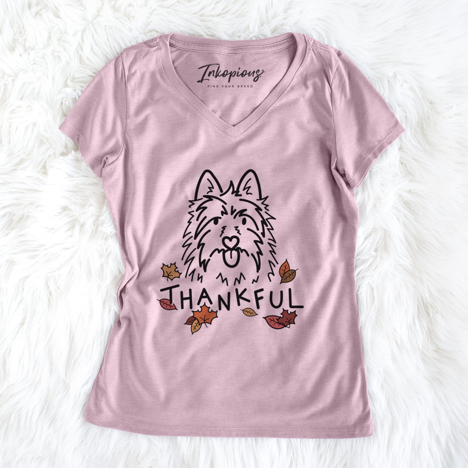 Thankful Australian Terrier - Digger - Women's Perfect V-neck Shirt