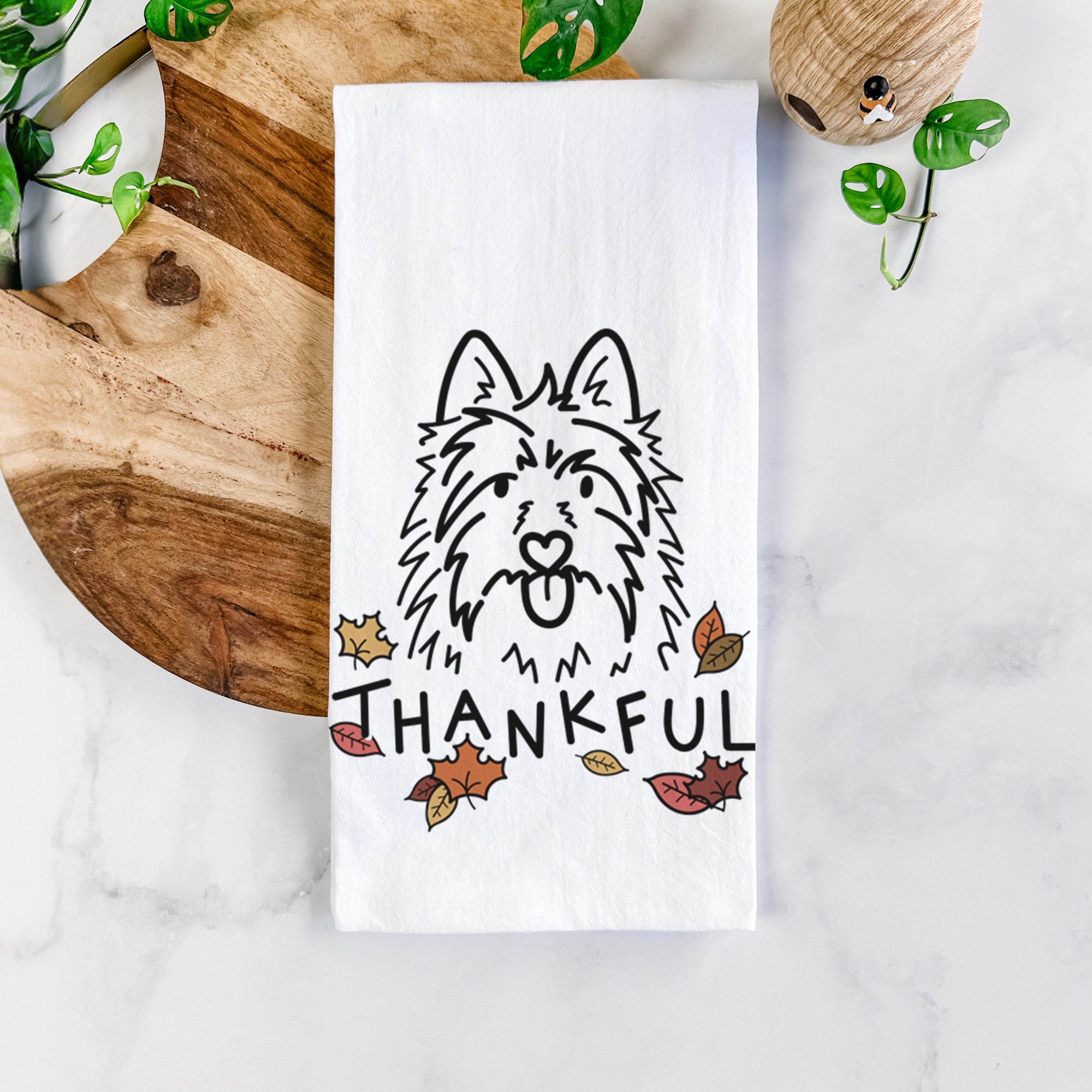 Thankful Australian Terrier - Digger - Tea Towel