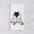 Thankful Black Cat in a Box - Doc - Tea Towel