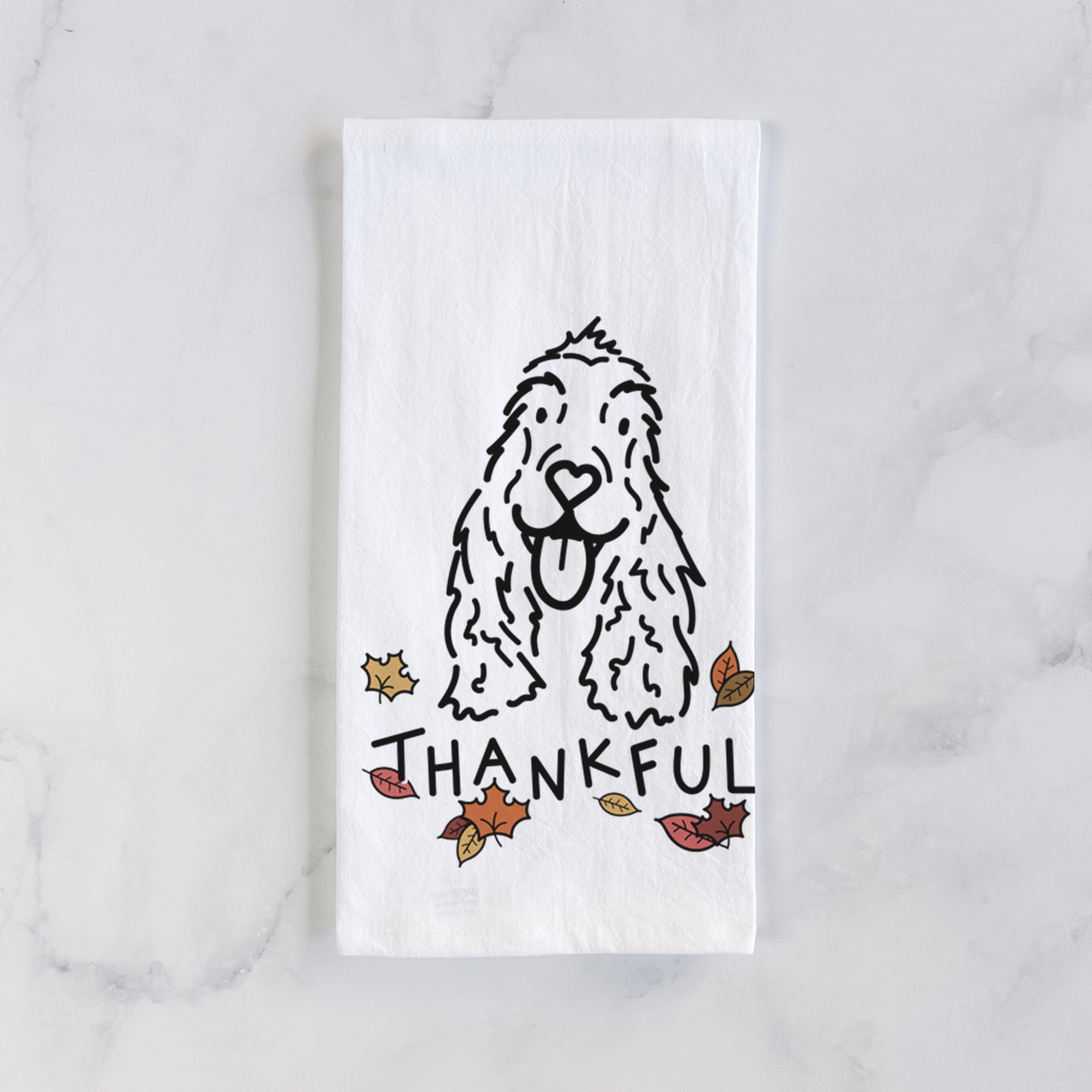 Thankful English Cocker Spaniel - Dolly - Tea Towel