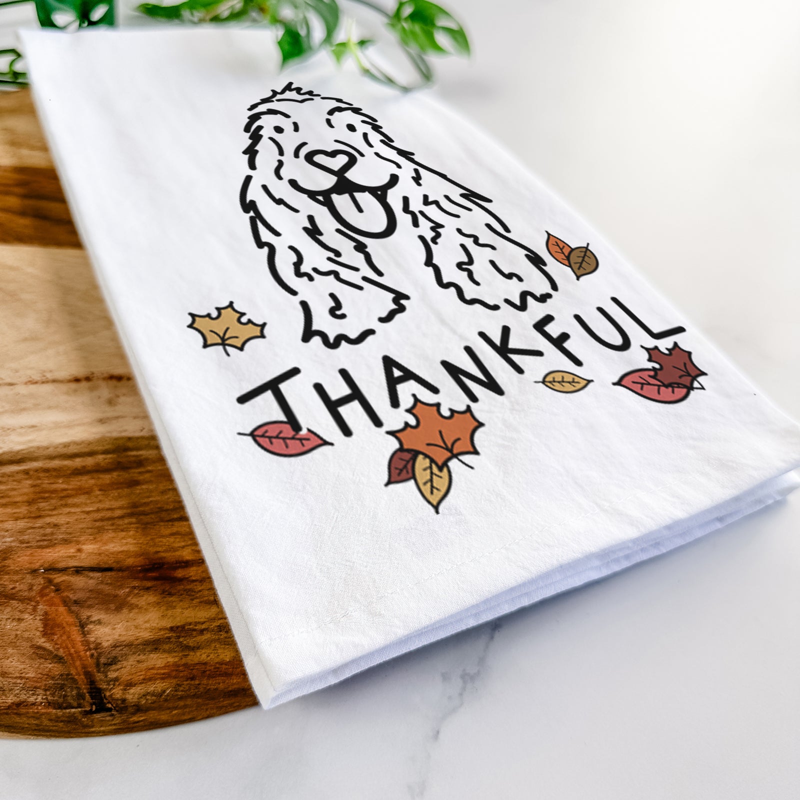 Thankful English Cocker Spaniel - Dolly - Tea Towel