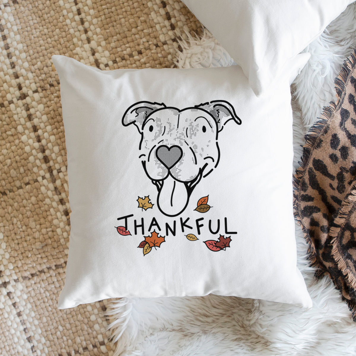 Love Always Pitbull Mix - Dottie -  Throw Pillow Cover