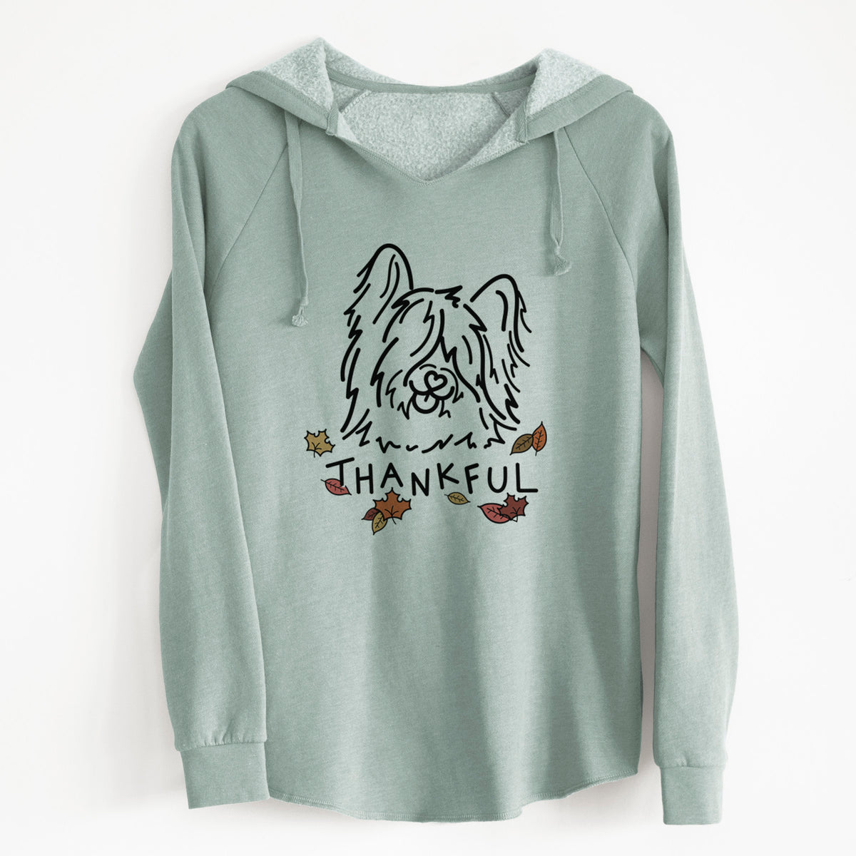 Thankful Skye Terrier - Dougal - Cali Wave Hooded Sweatshirt