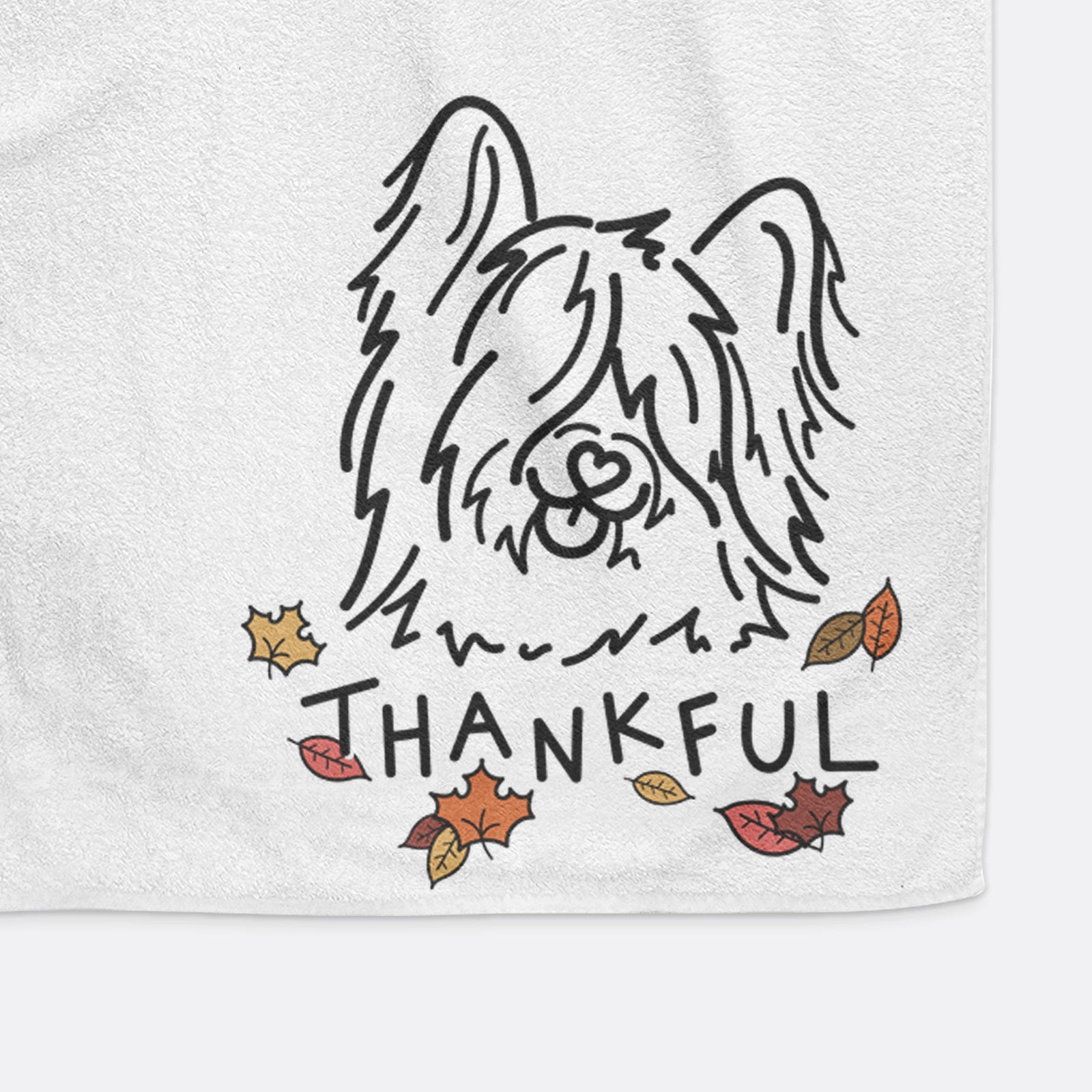 Thankful Skye Terrier - Dougal - Hand Towel