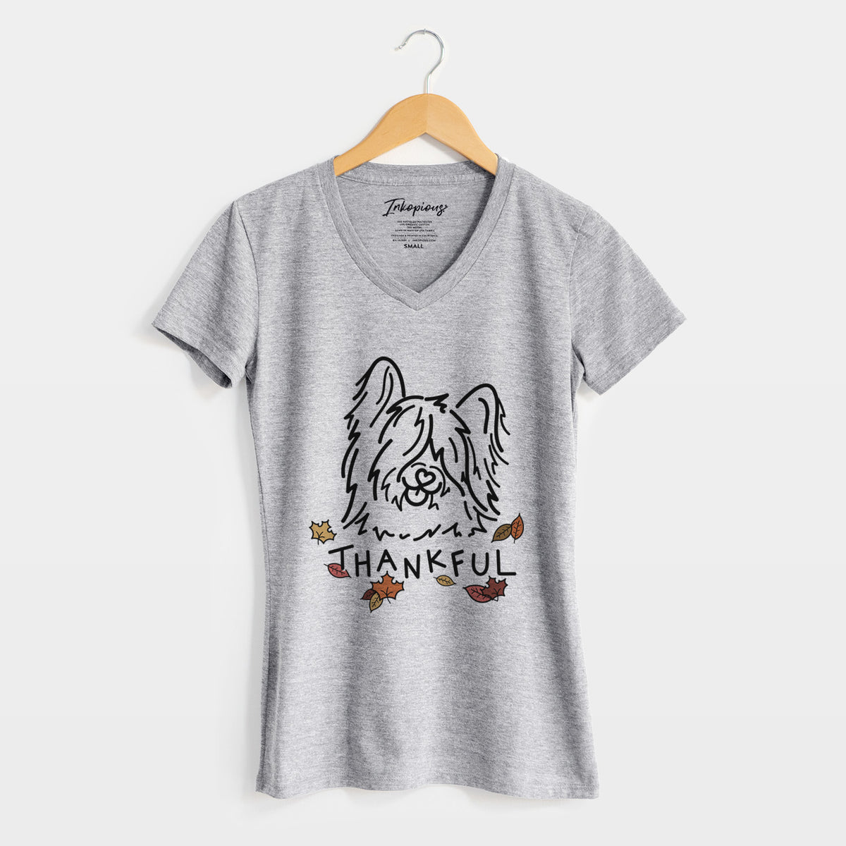 Thankful Skye Terrier - Dougal - Women's Perfect V-neck Shirt