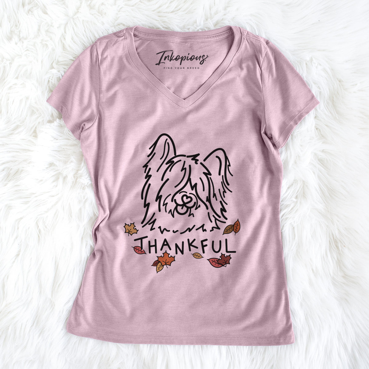 Thankful Skye Terrier - Dougal - Women's Perfect V-neck Shirt