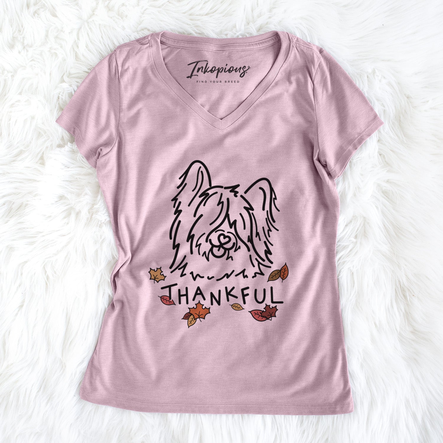 Thankful Skye Terrier - Dougal - Women's Perfect V-neck Shirt