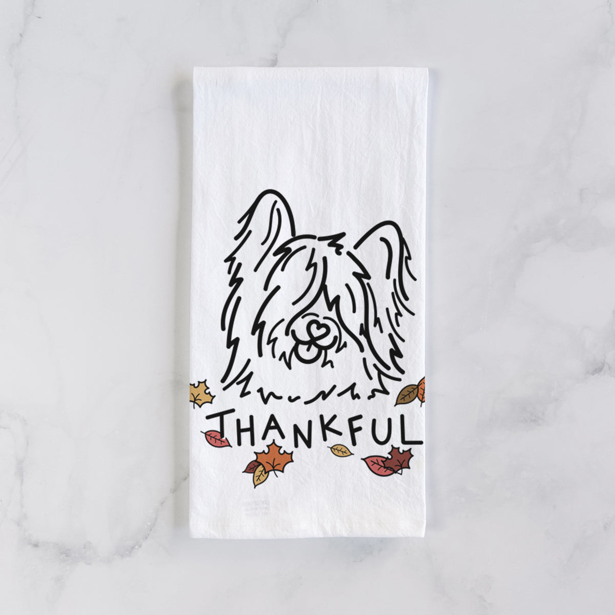 Thankful Skye Terrier - Dougal - Tea Towel