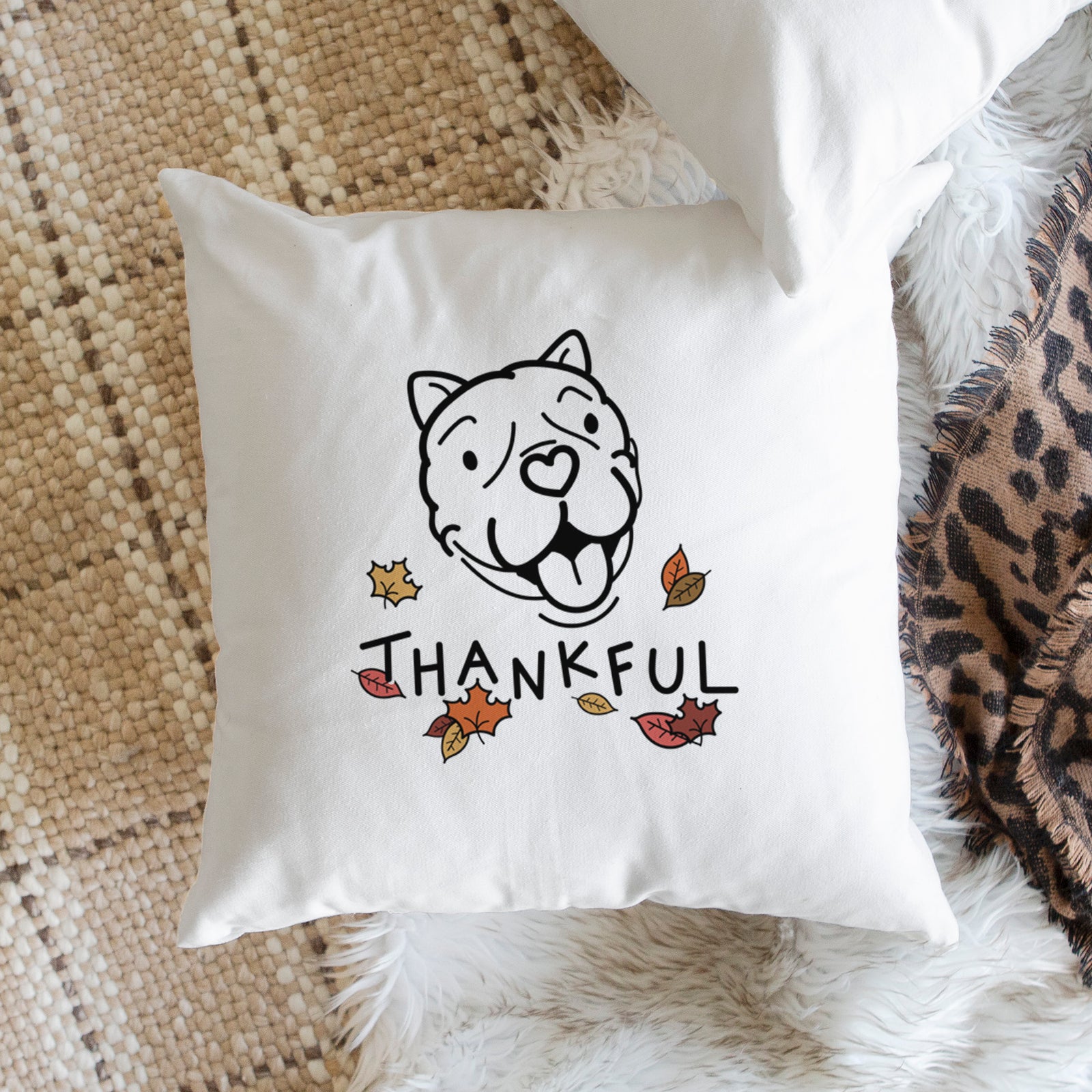 Love Always American Bulldog - Draco -  Throw Pillow Cover