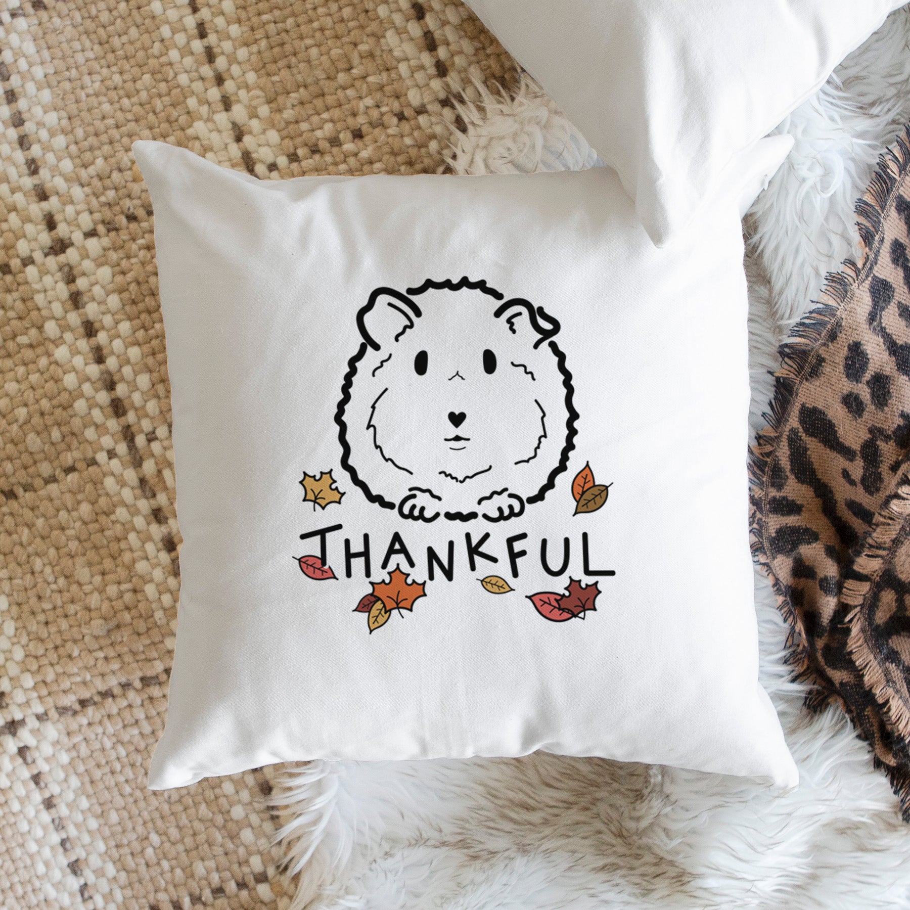 Love Always Guinea Pig - Duke -  Throw Pillow Cover
