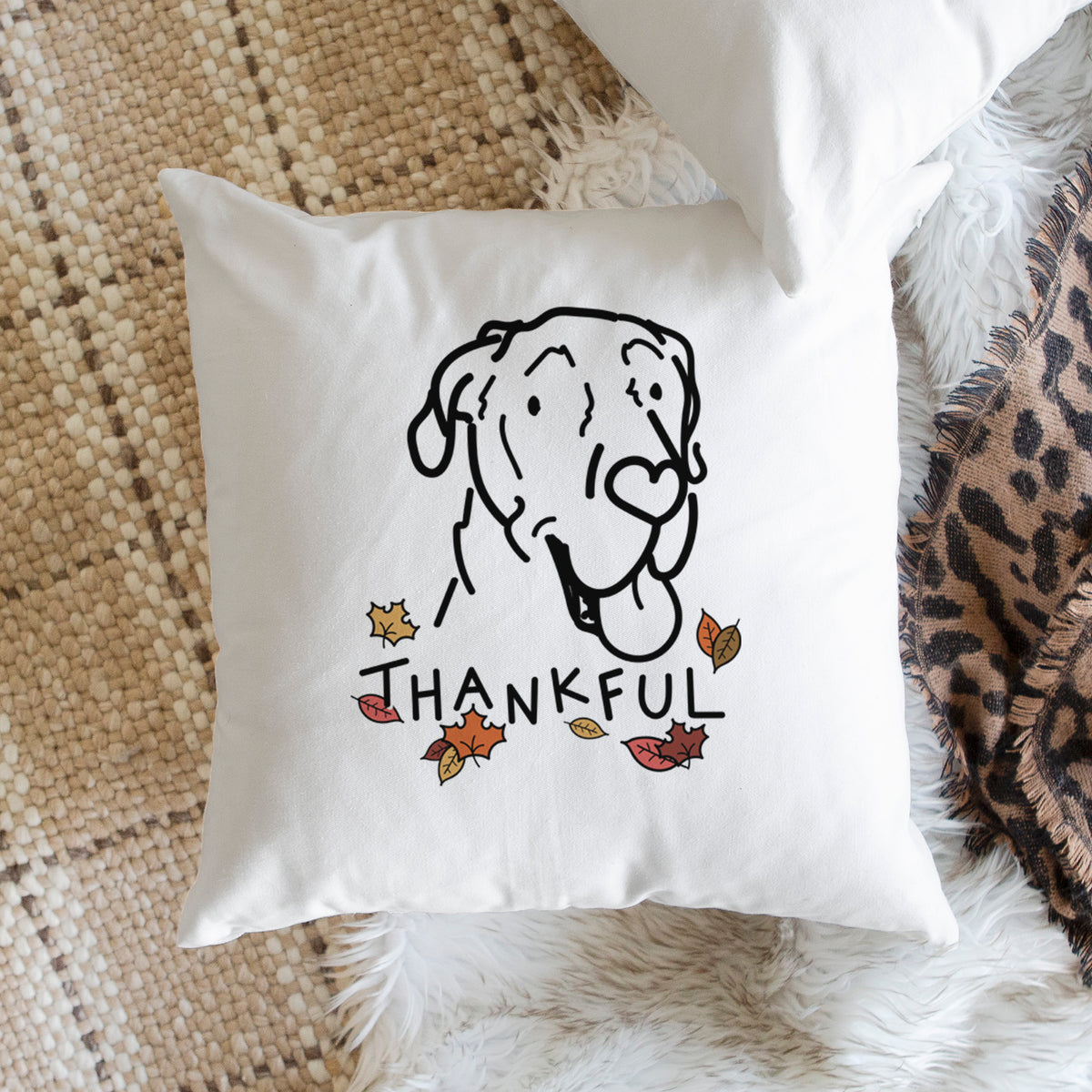 Love Always Great Dane - Duncan -  Throw Pillow Cover