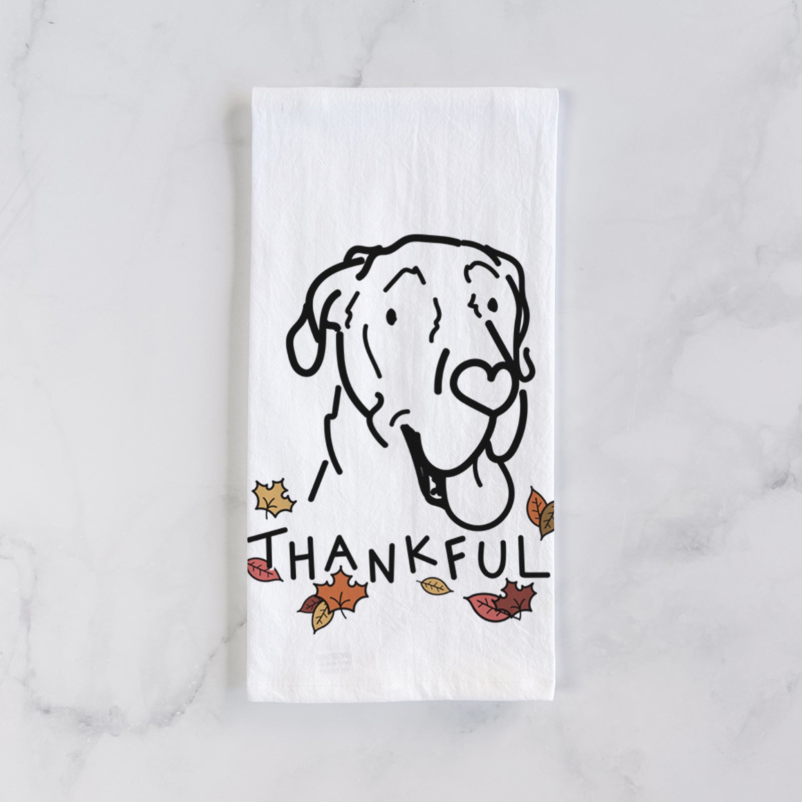 Thankful Great Dane - Duncan - Tea Towel