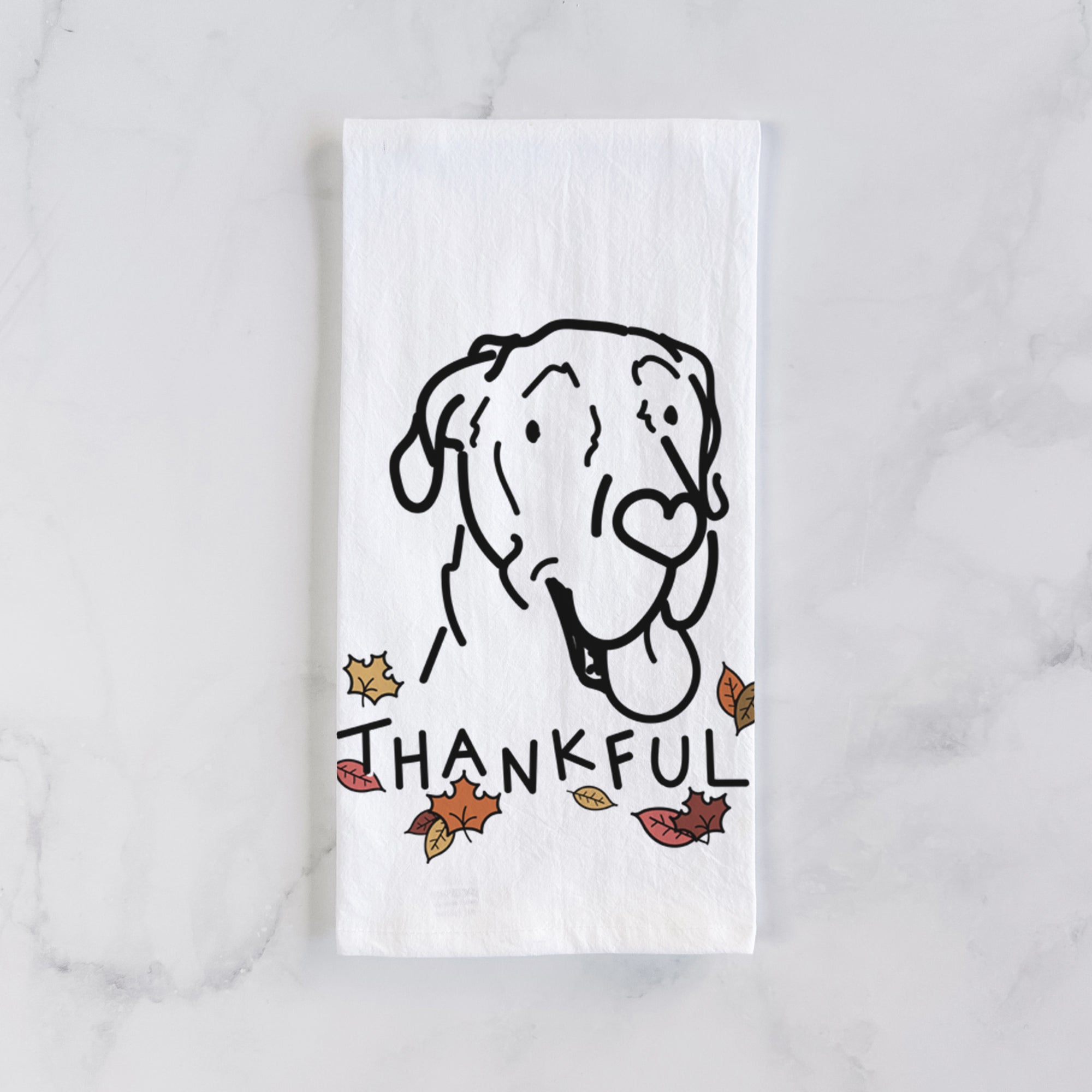 Thankful Great Dane - Duncan - Tea Towel