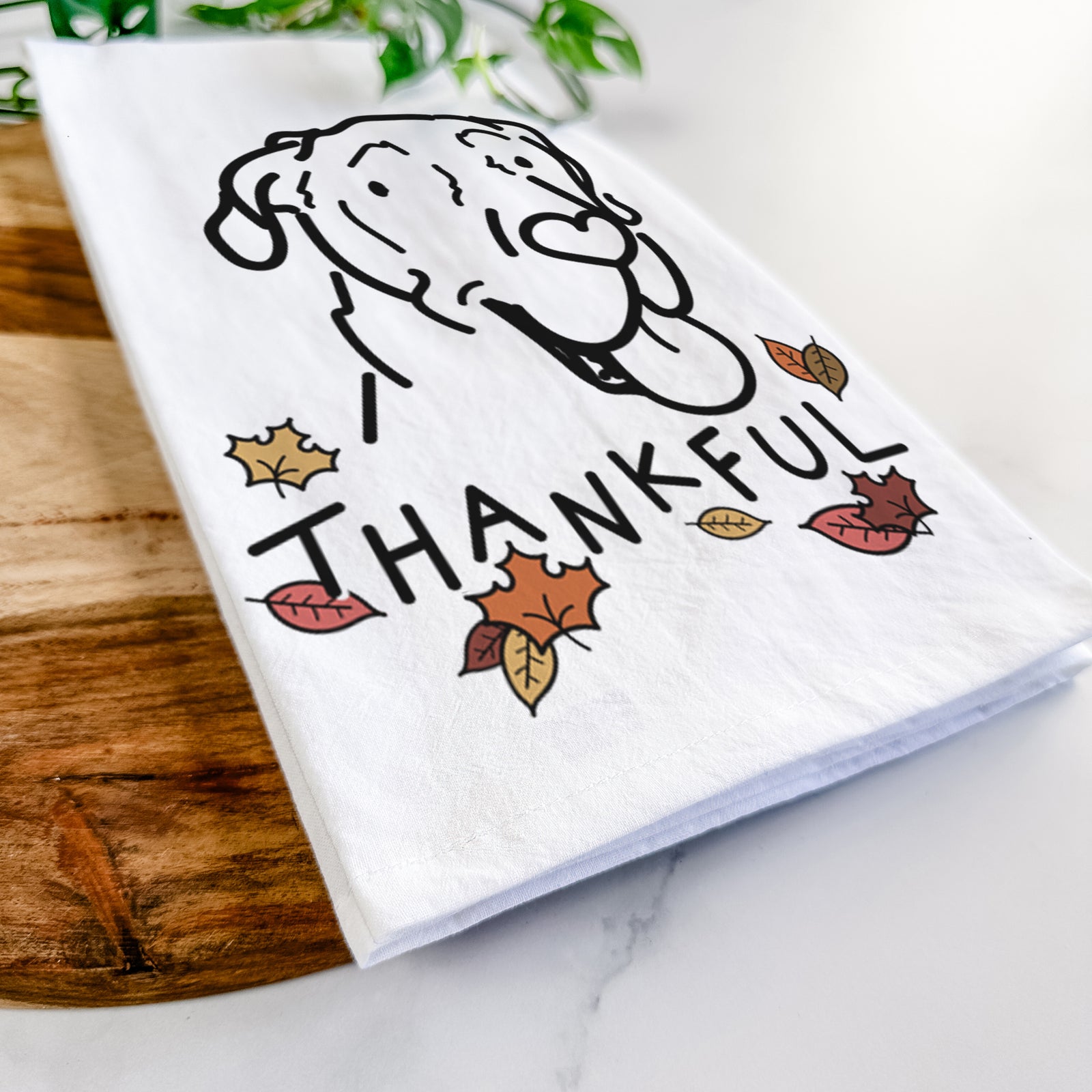 Thankful Great Dane - Duncan - Tea Towel