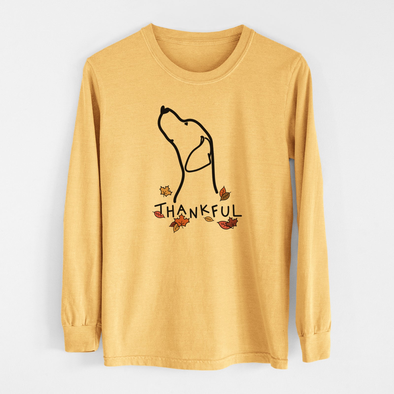 Thankful English Pointer Profile - Men's Heavyweight 100% Cotton Long Sleeve