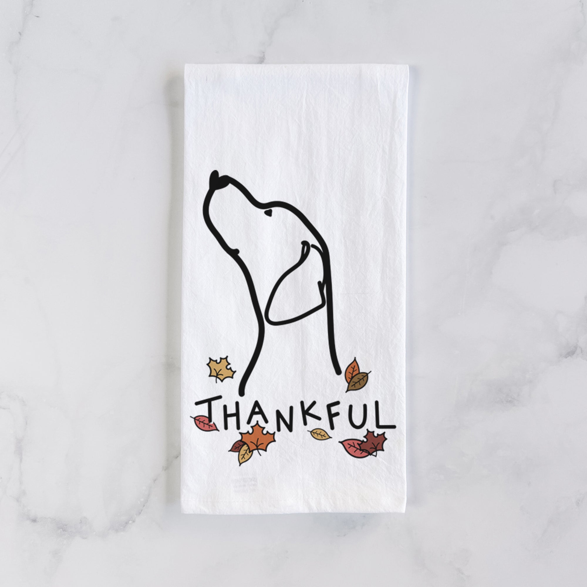 Thankful English Pointer Profile - Tea Towel