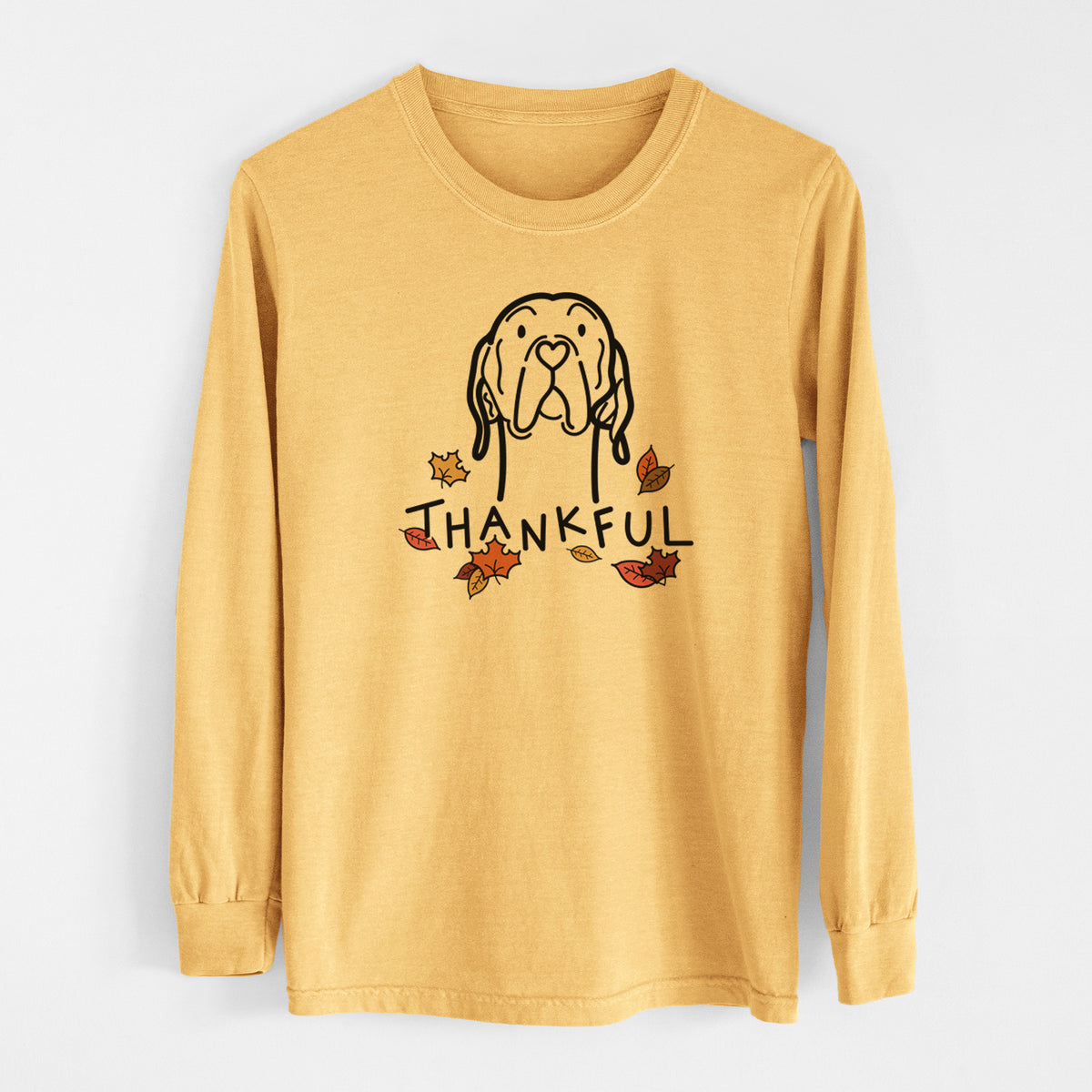 Thankful English Pointer - Men&#39;s Heavyweight 100% Cotton Long Sleeve