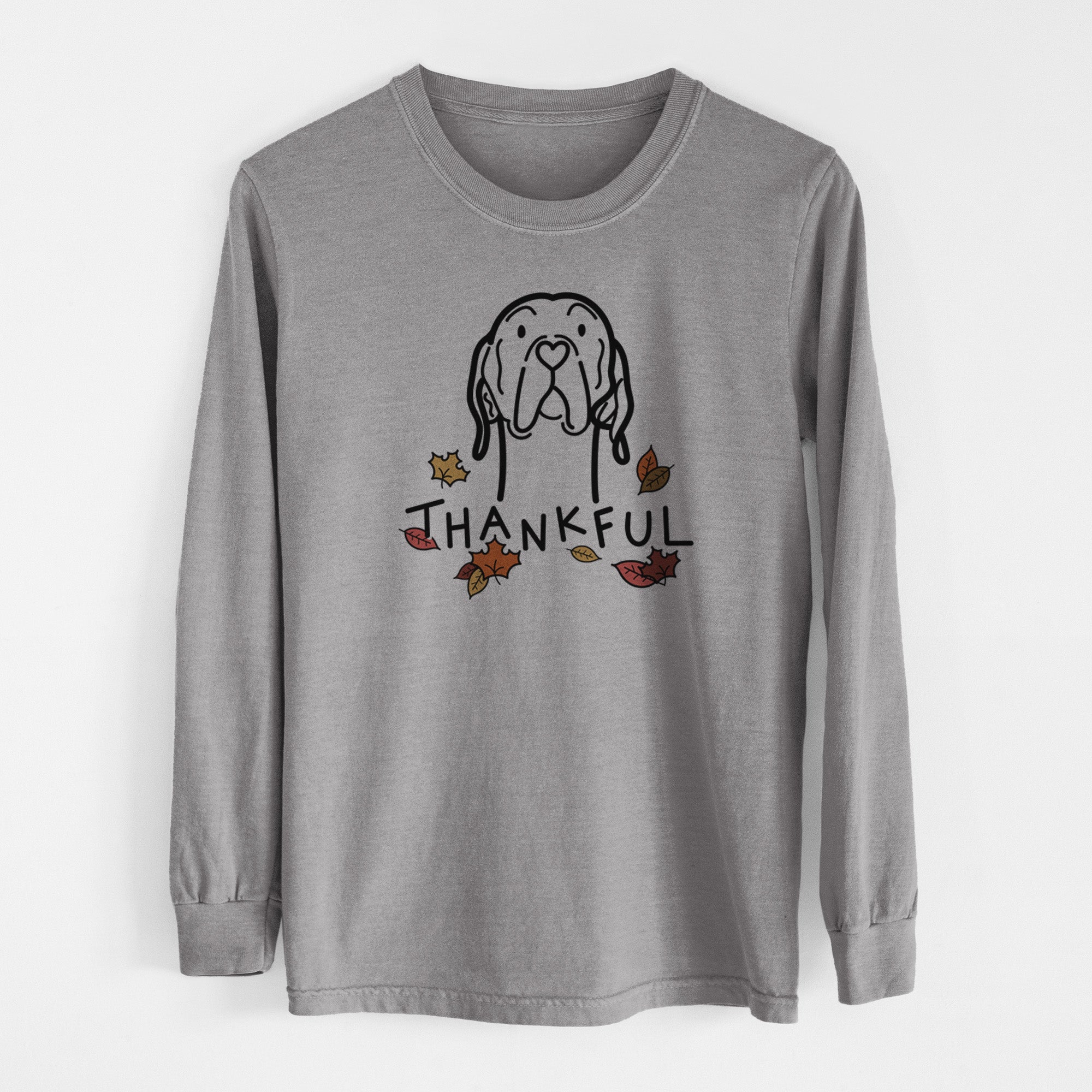 Thankful English Pointer - Men's Heavyweight 100% Cotton Long Sleeve