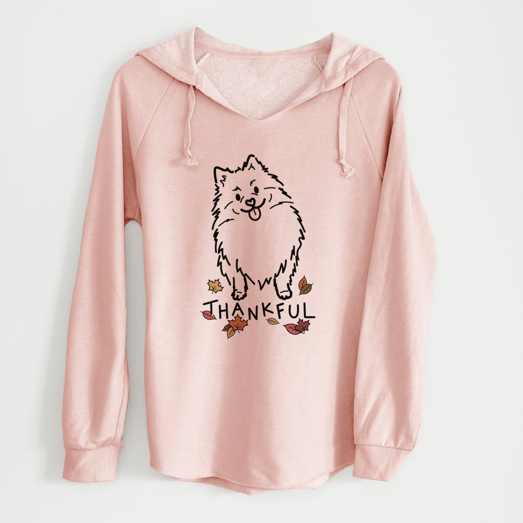 Thankful Pomeranian - Fern - Cali Wave Hooded Sweatshirt