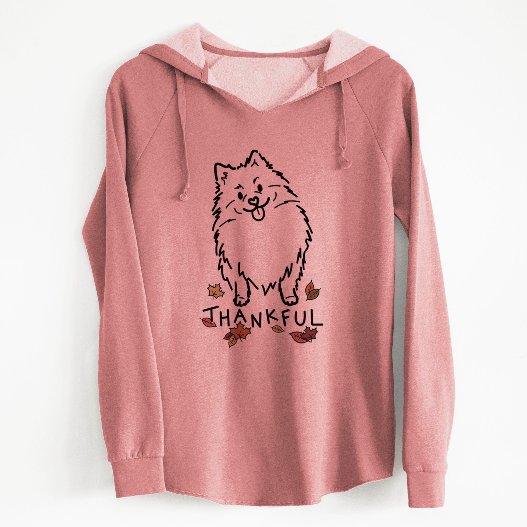 Thankful Pomeranian - Fern - Cali Wave Hooded Sweatshirt