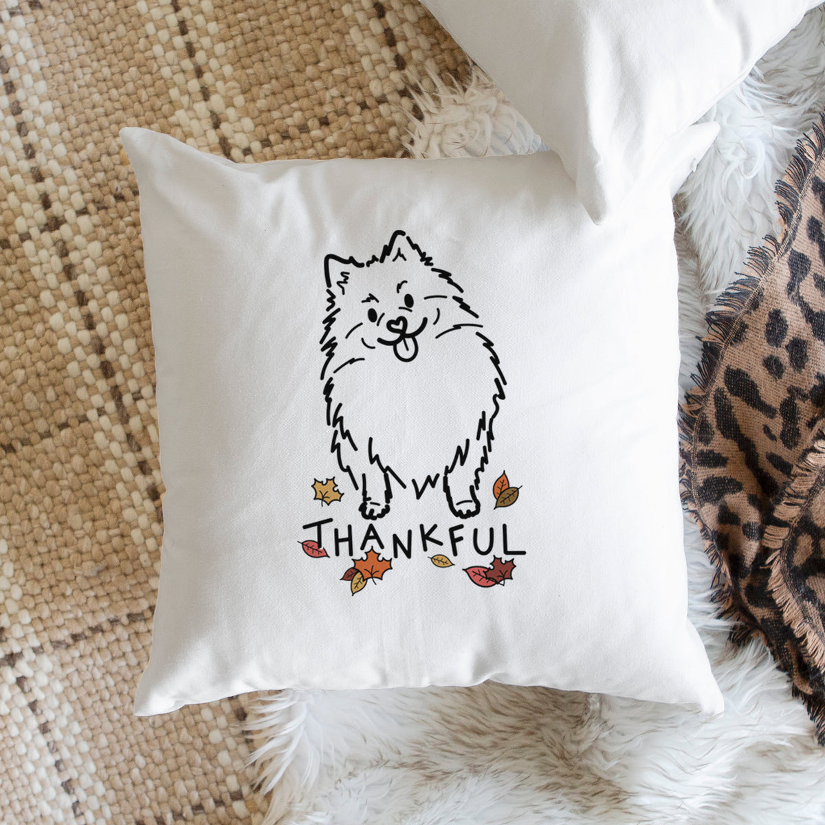Love Always Pomeranian - Fern -  Throw Pillow Cover