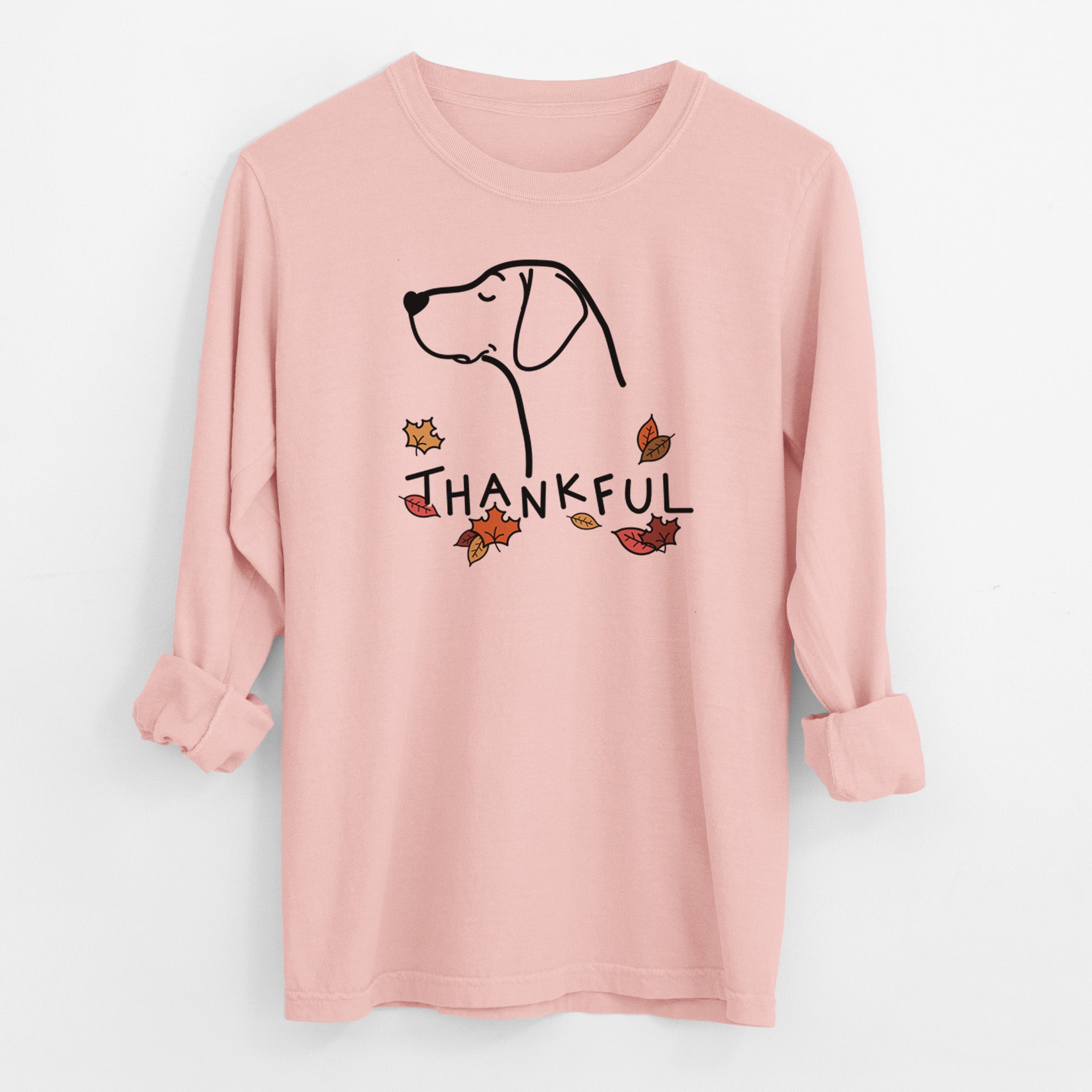 Thankful German Shorthaired Pointer - Men's Heavyweight 100% Cotton Long Sleeve