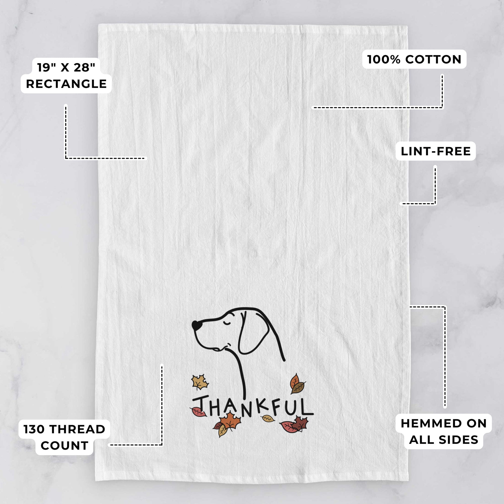 Thankful German Shorthaired Pointer - Tea Towel