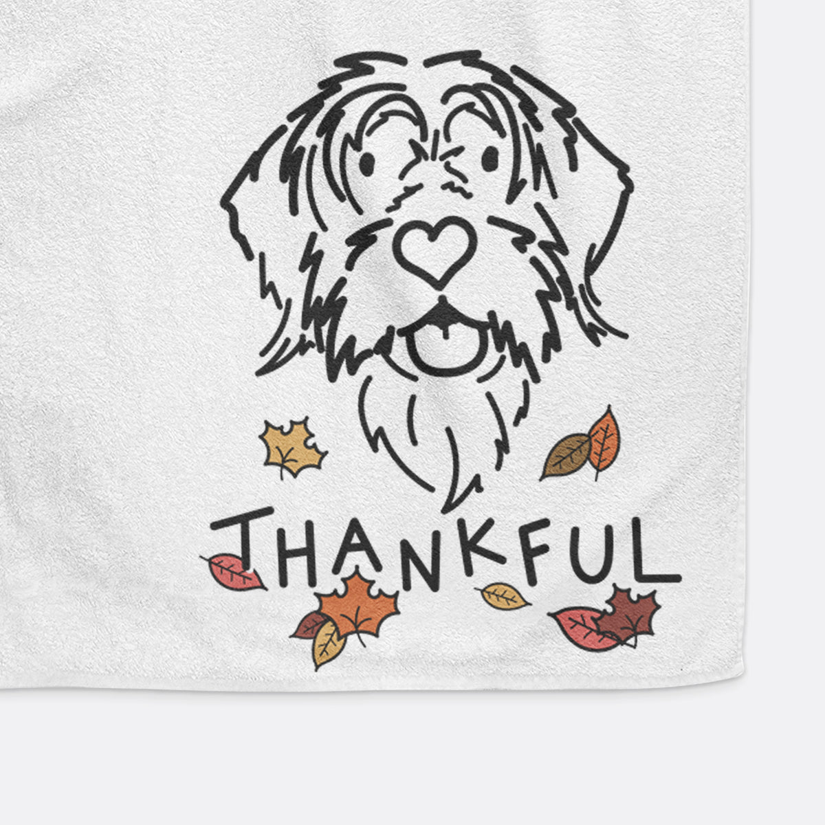 Thankful Wirehaird Pointing Griffon - Gary - Hand Towel