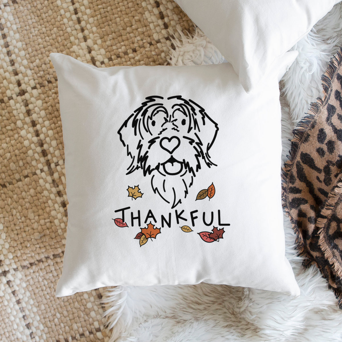 Love Always Wirehaird Pointing Griffon - Gary -  Throw Pillow Cover