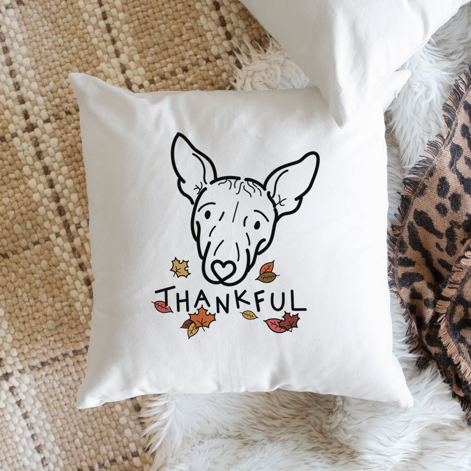 Love Always American Hairless Terrier - Georgia -  Throw Pillow Cover