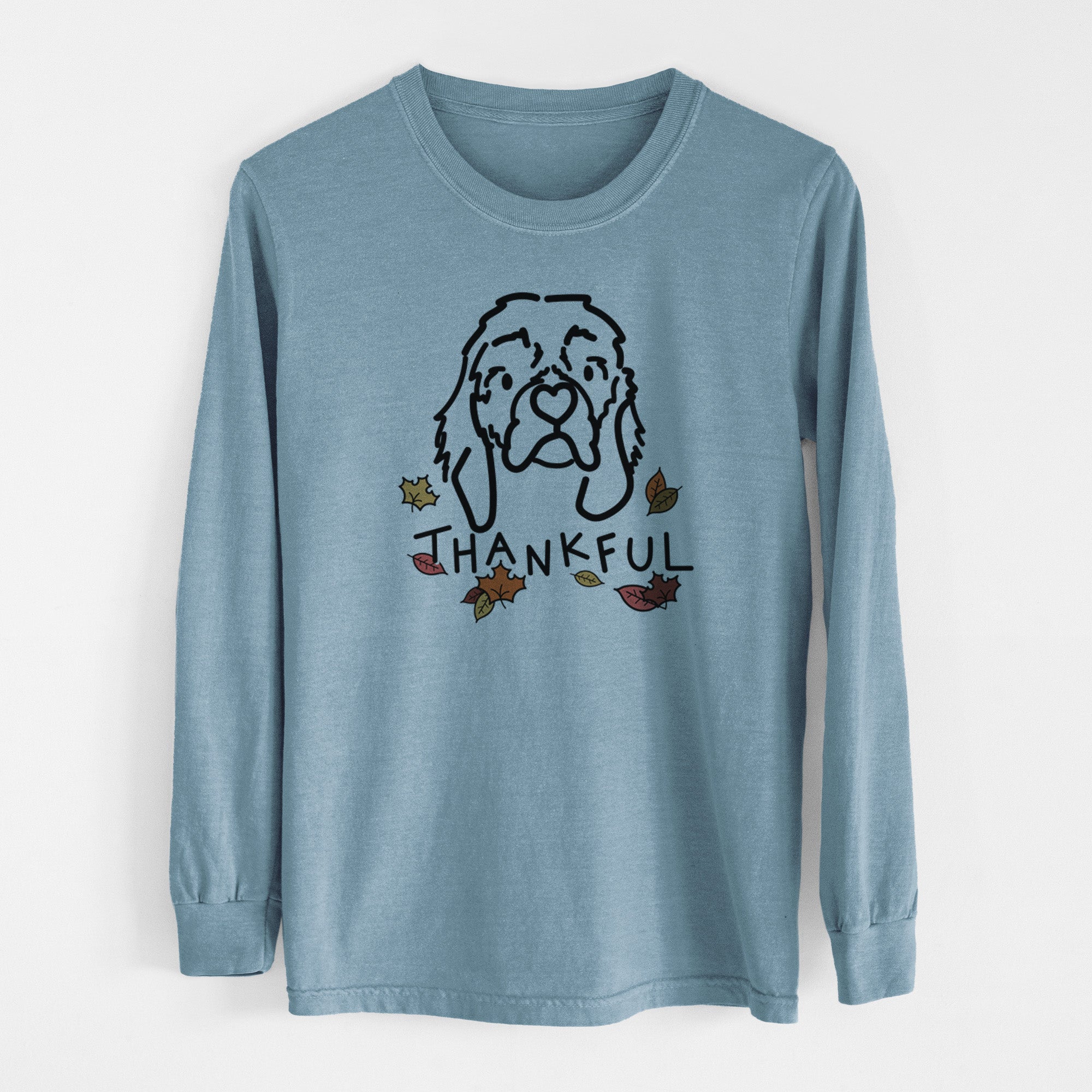 Thankful Cocker Spaniel - GiGi - Men's Heavyweight 100% Cotton Long Sleeve