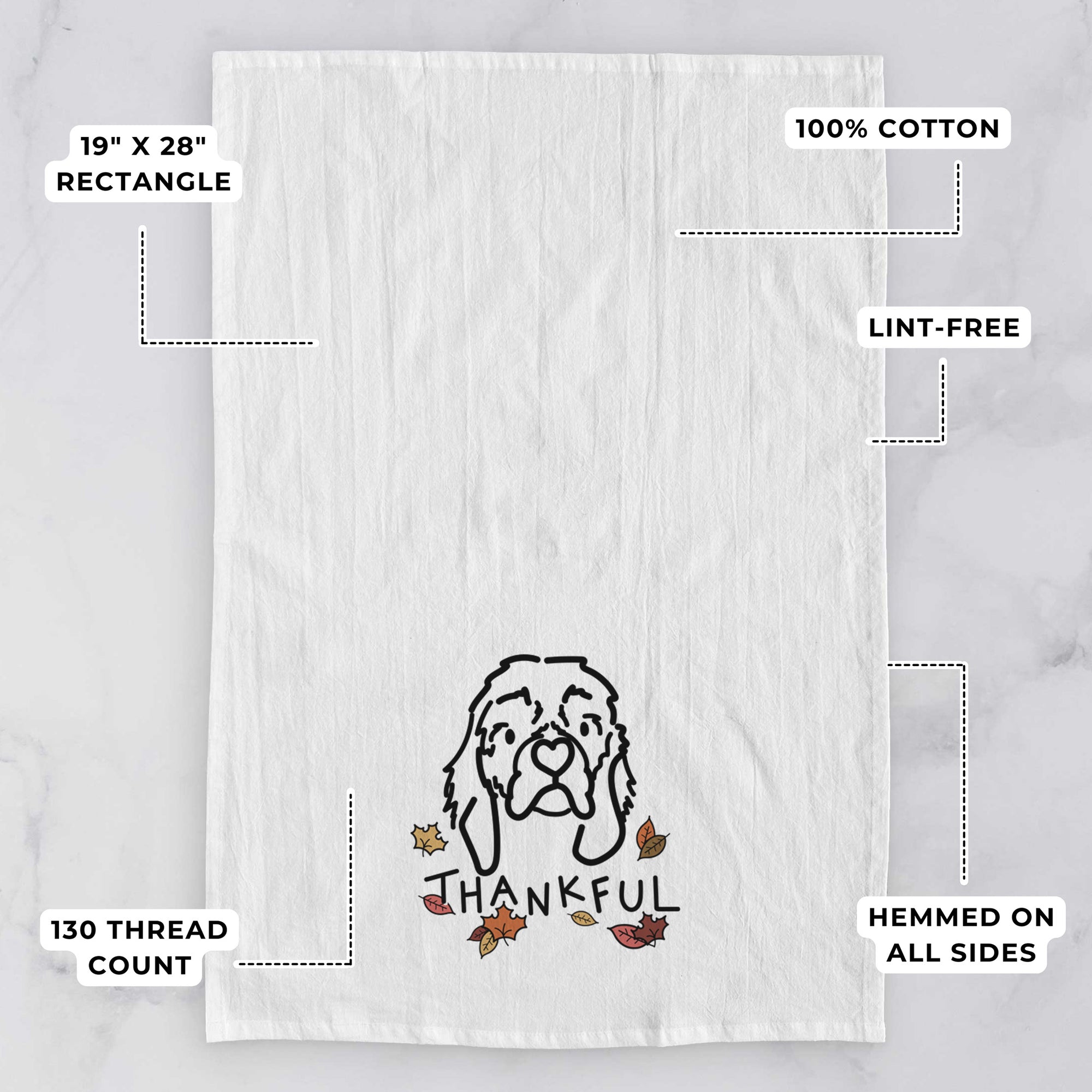 Thankful Cocker Spaniel - GiGi - Tea Towel