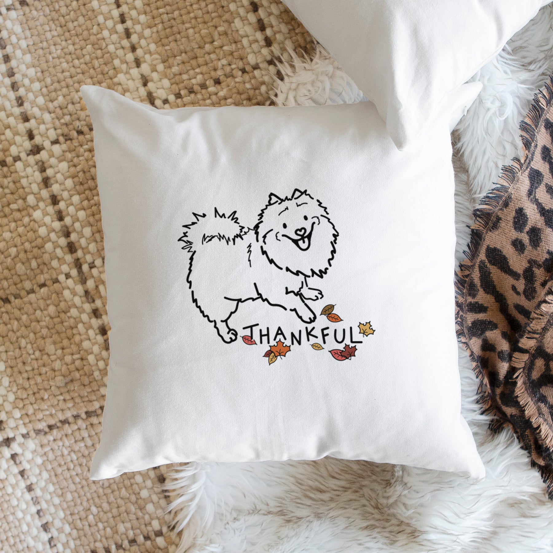 Love Always Pomeranian Mix - Goldie -  Throw Pillow Cover