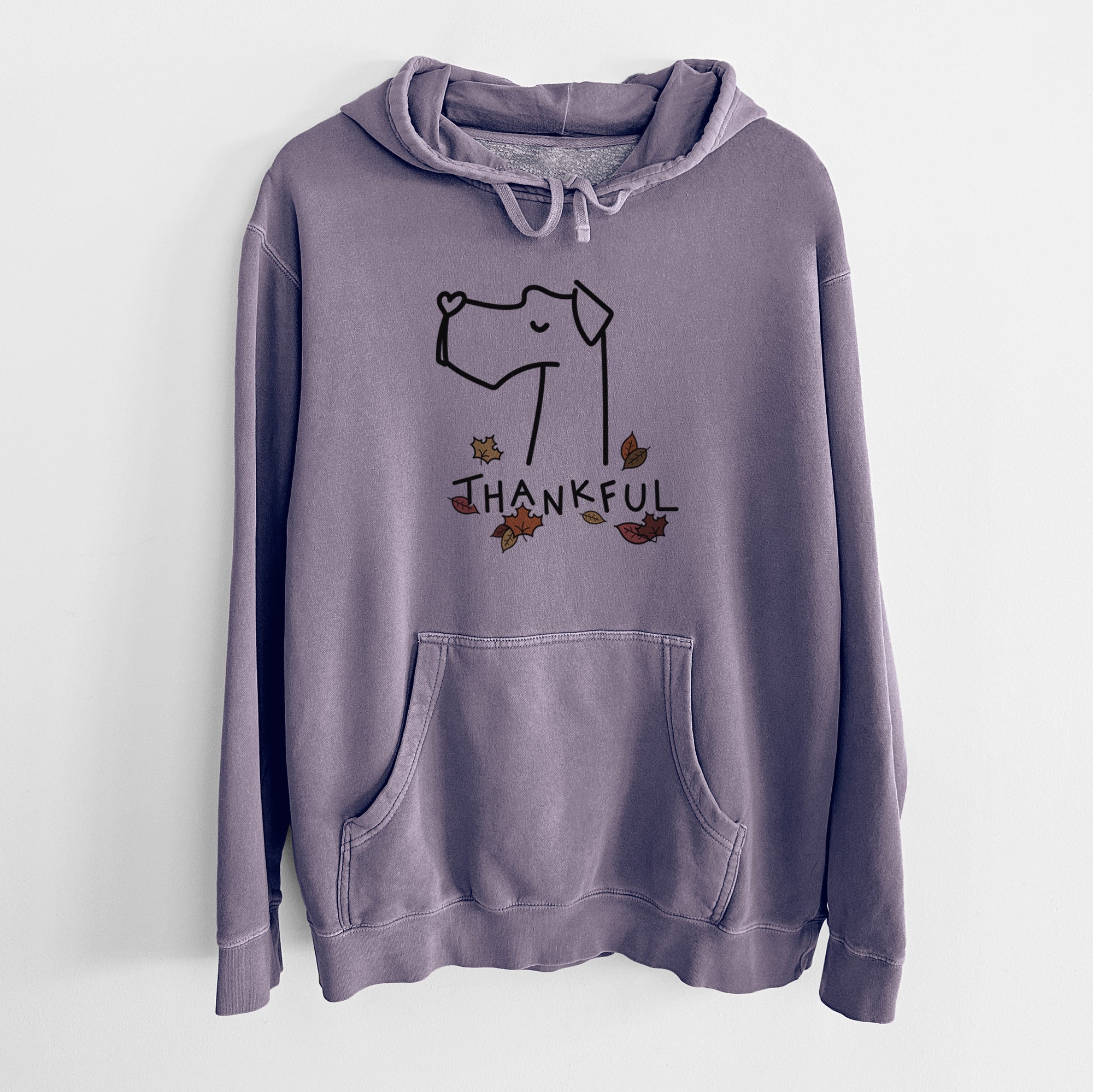 Thankful Great Dane - Unisex Pigment Dyed Hoodie