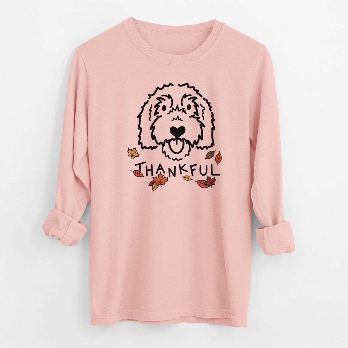 Thankful Goldendoodle - Gus - Men's Heavyweight 100% Cotton Long Sleeve
