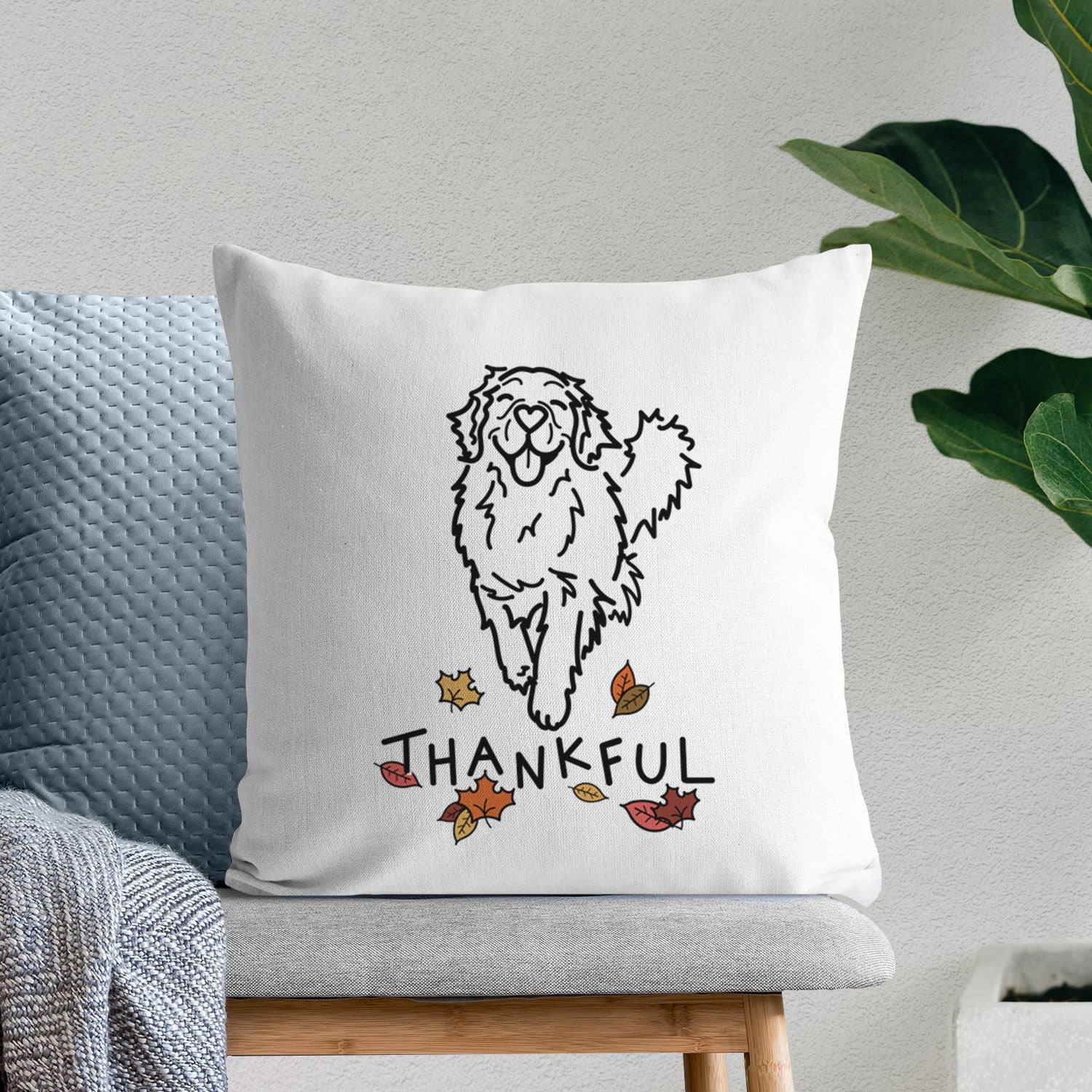 Love Always Golden Retriever - Hamlet -  Throw Pillow Cover