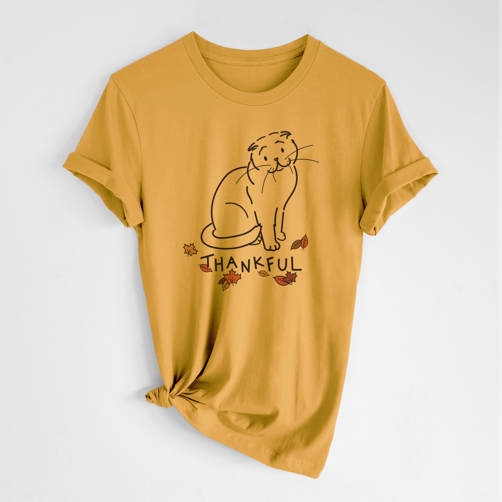Thankful Scottish Fold Cat - Hank - Unisex Crewneck