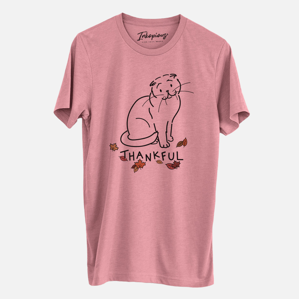 Thankful Scottish Fold Cat - Hank - Unisex Crewneck