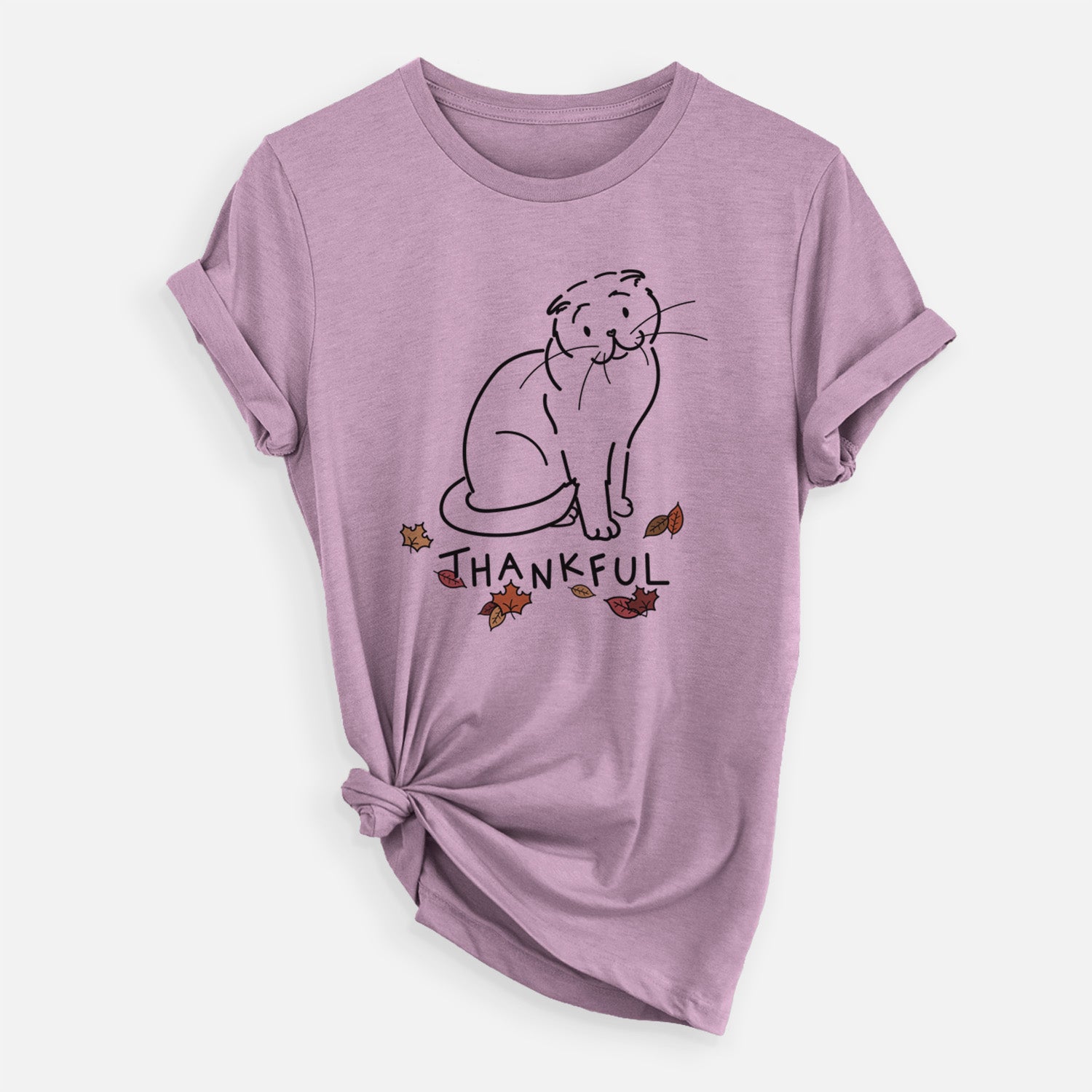 Thankful Scottish Fold Cat - Hank - Unisex Crewneck